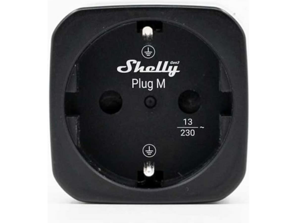 Shelly Plug M Gen3 (sort) Smart strømstyring
