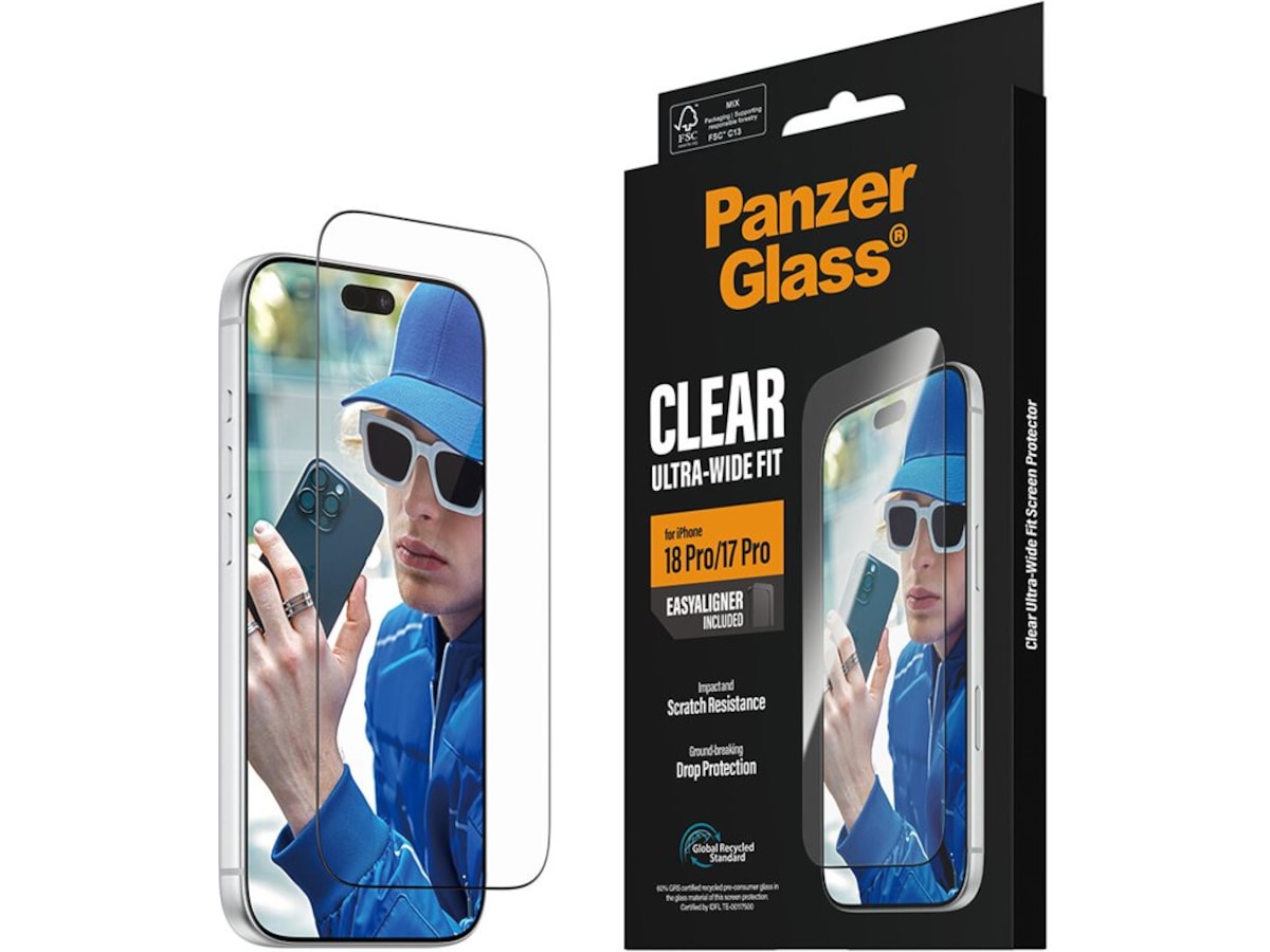 PanzerGlass iPhone 17 Pro / 18 Pro Skærmbeskytter Skærmbeskyttelse mobiltelefon