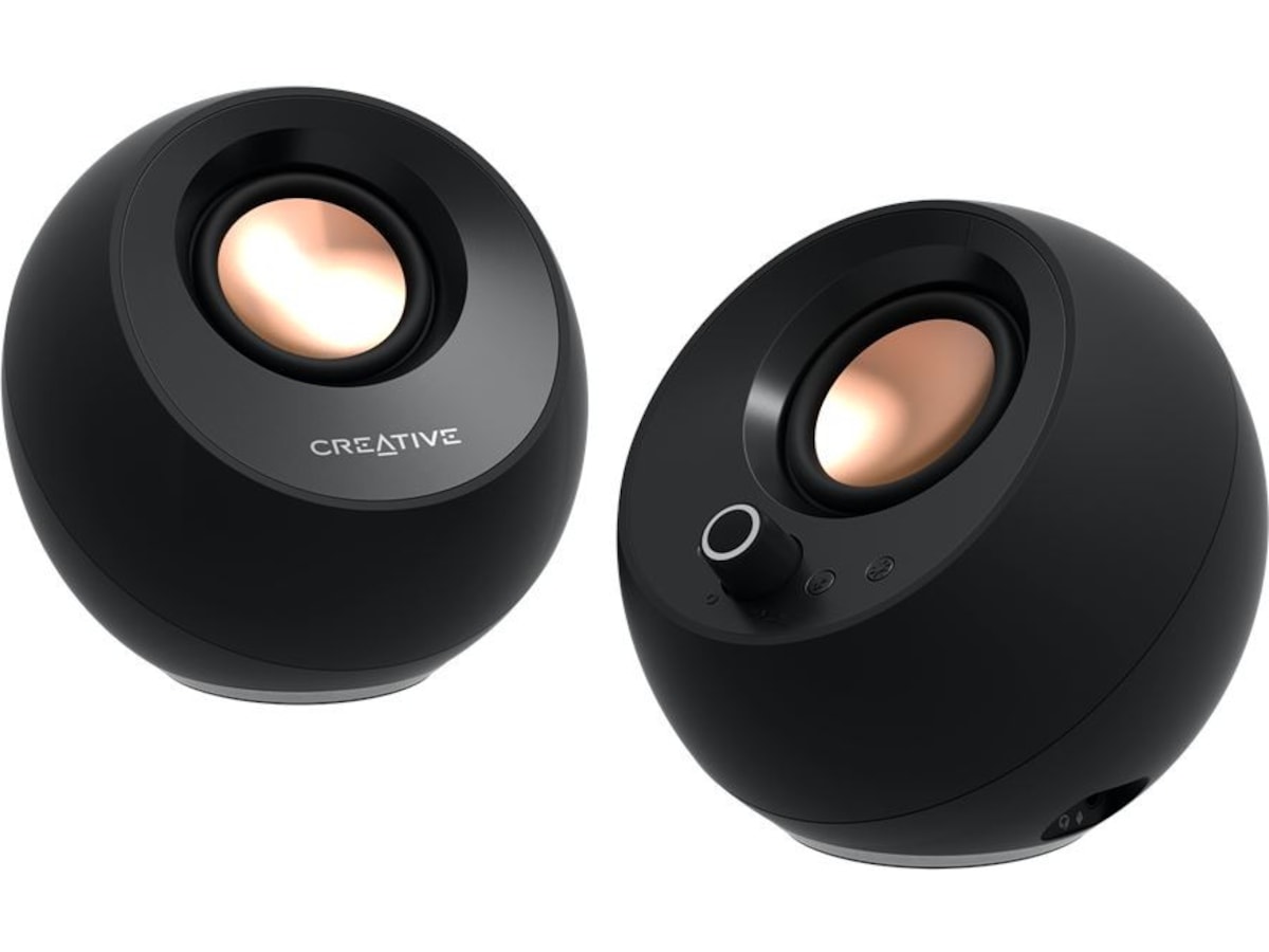 Creative Pebble Pro RGB PC-højttalere (sort) 2.0 Højttalere