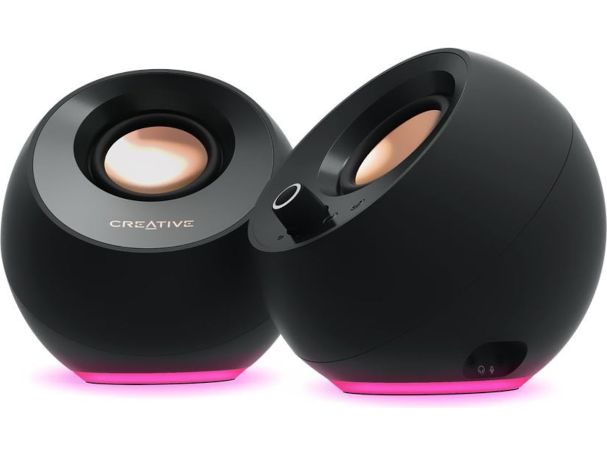 Creative Pebble Pro RGB PC-højttalere (sort) 2.0 Højttalere