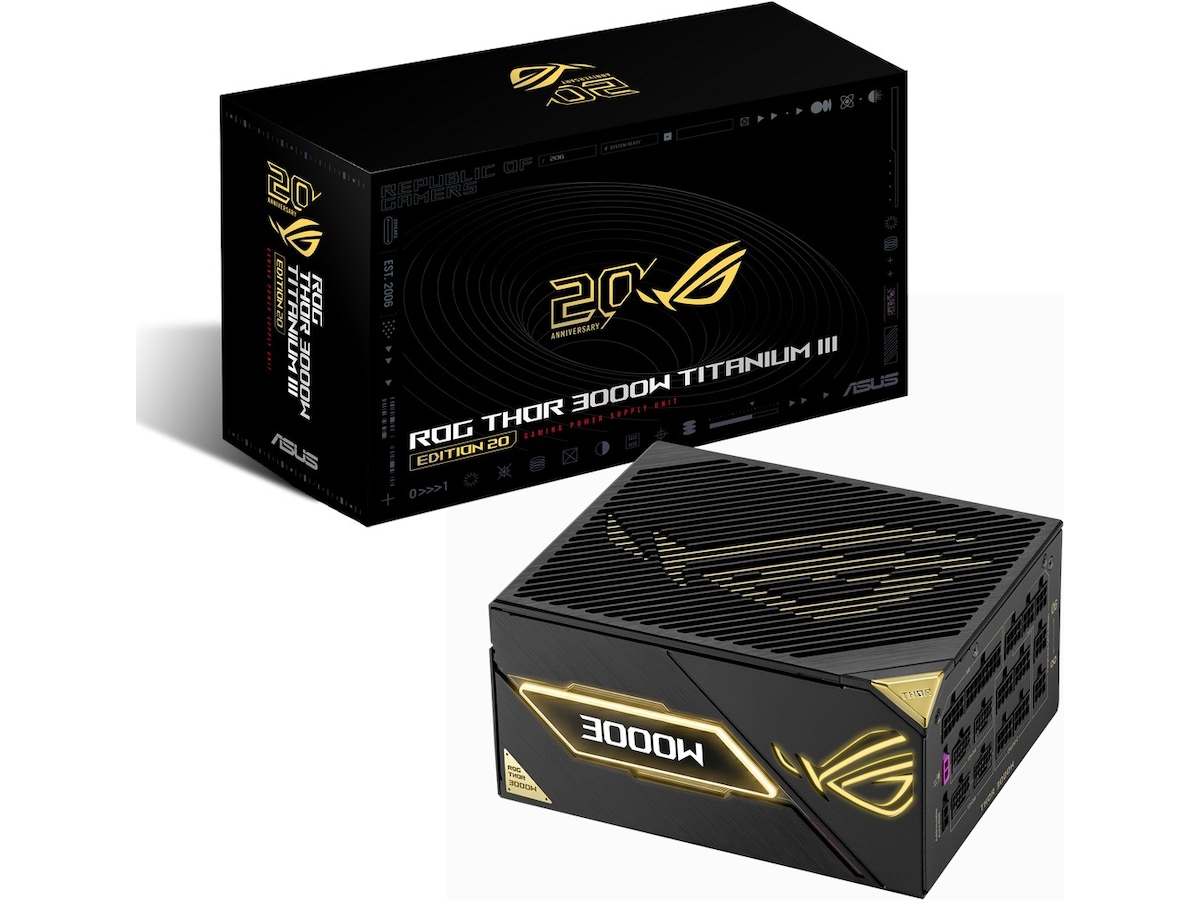 ASUS ROG Thor 3000W Titanium III Edition 20 (ROG Equalizer) Strømforsyninger