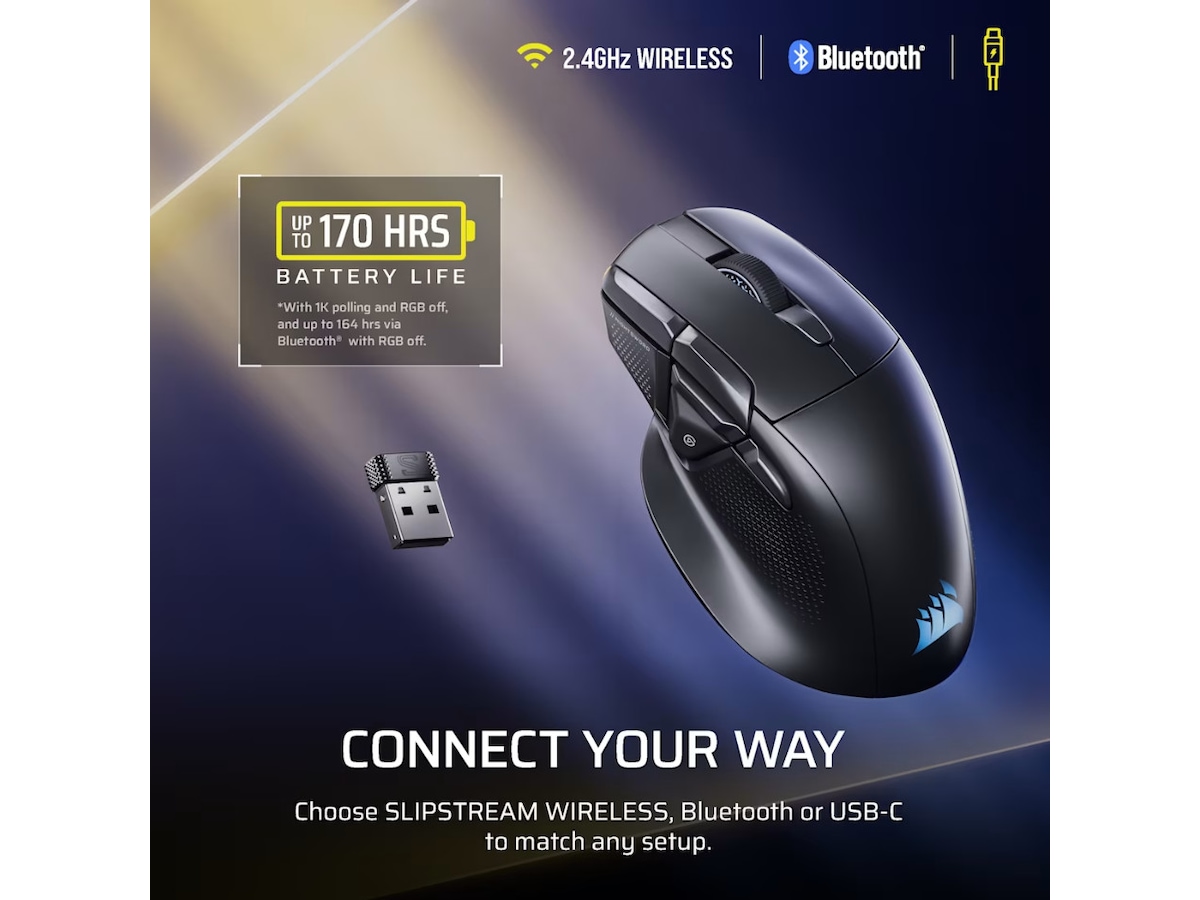 CORSAIR NIGHTSWORD v2 WIRELESS Spillemus Gamingmus