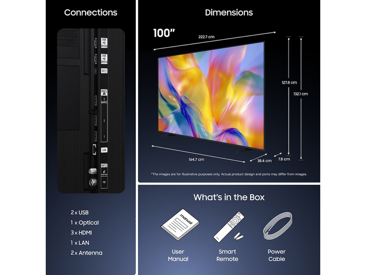 Samsung 100" M90H 4K Mini LED Smart-TV (2026) Over 80 tommer TV