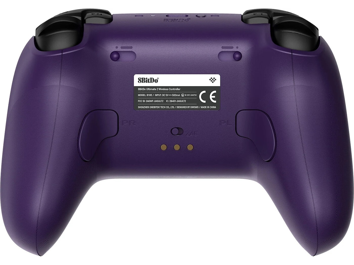 8BitDo Ultimate 2 Wireless 2.4G (Purple) Tilbehør til spilkonsoller