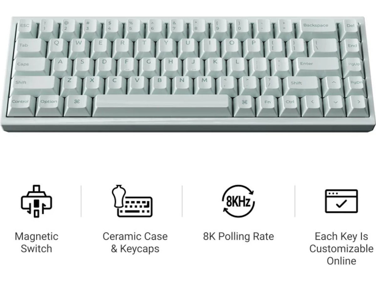 Keychron Q16 HE 65% 8K kablet (Ceramic) Gamingkeyboard