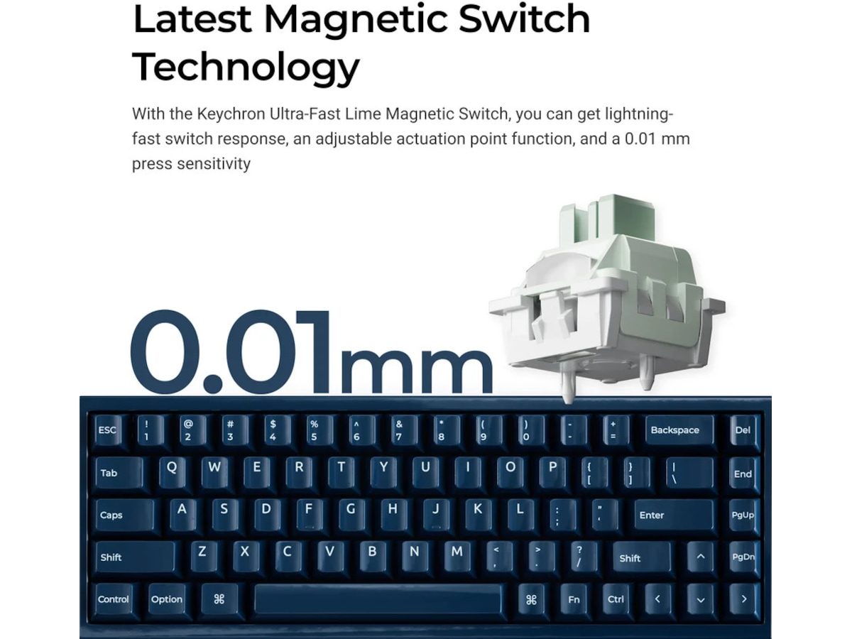 Keychron Q16 HE 65% 8K kablet (Ceramic) Gamingkeyboard