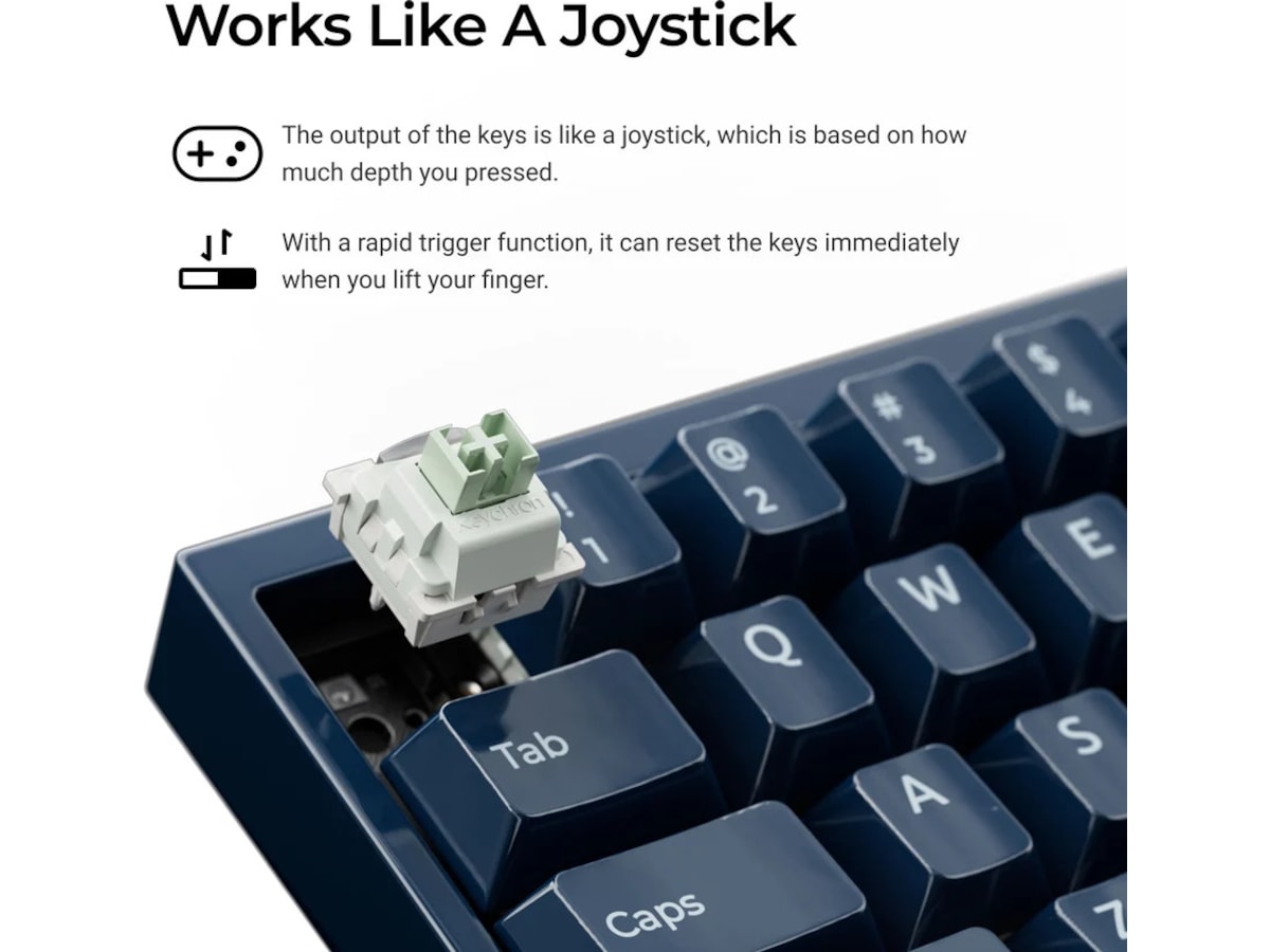 Keychron Q16 HE 65% 8K kablet (Ceramic) Gamingkeyboard