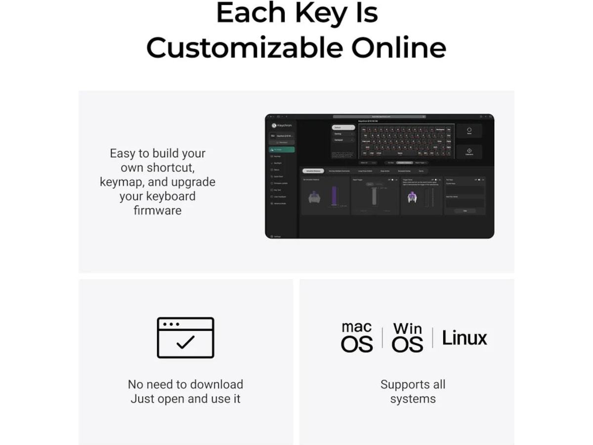 Keychron Q16 HE 65% 8K kablet (Ceramic) Gamingkeyboard