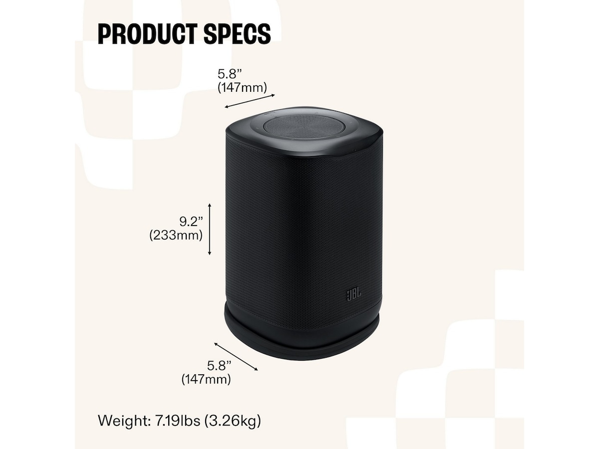 JBL Cove P1 Wi-Fi Højttaler (sort) Trådløs / Bluetooth højttaler