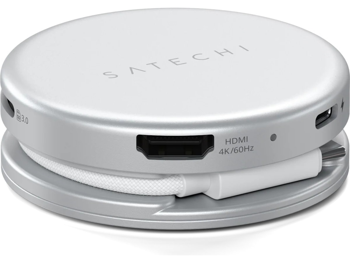 Satechi OntheGo 5-i-1 Multiport Adapter (Sølv) Dockingstation og USB-hub