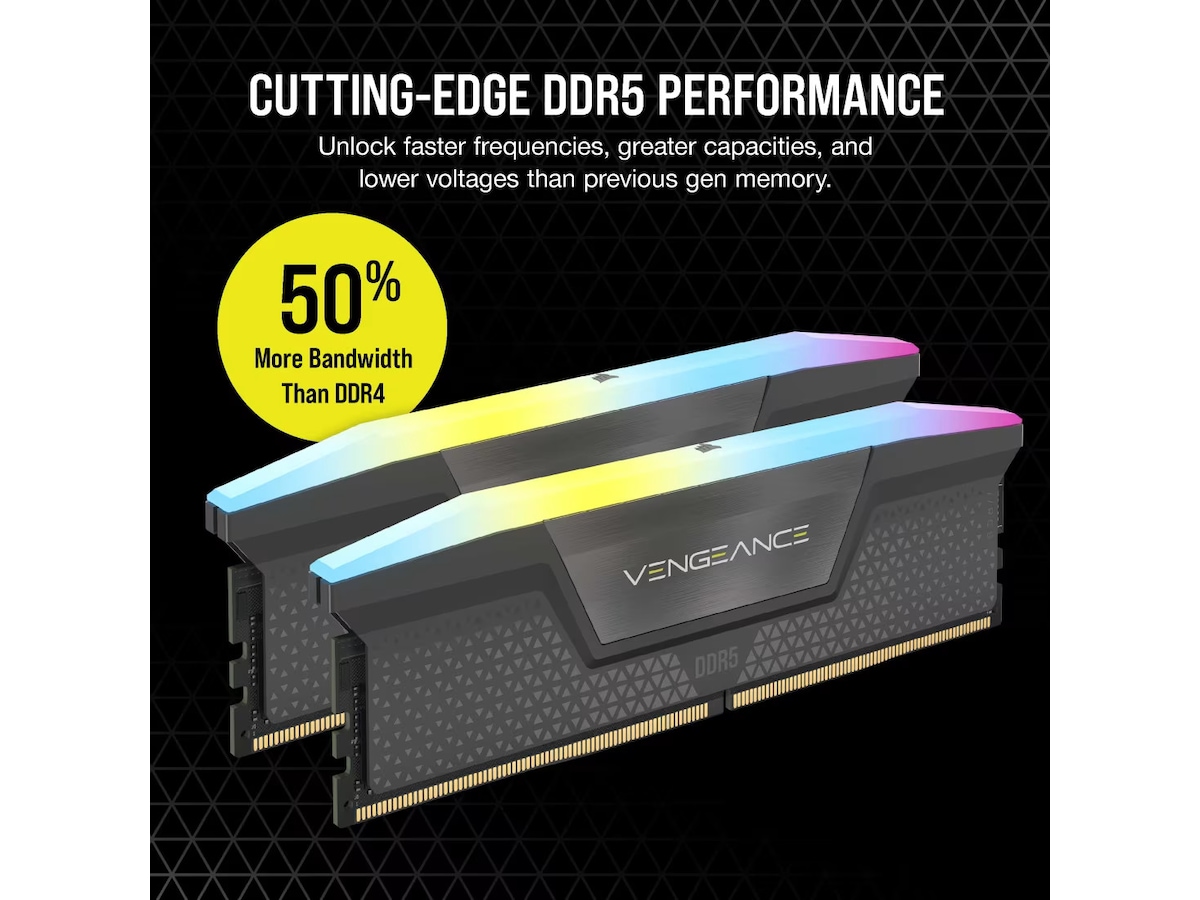 Corsair Vengeance RGB DDR5 32GB 6000MHz Hukommelse (RAM)