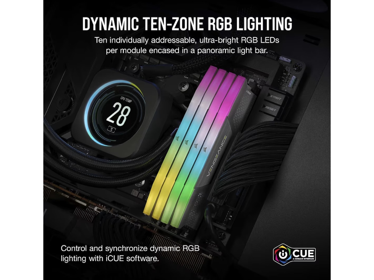 Corsair Vengeance RGB DDR5 32GB 6000MHz Hukommelse (RAM)