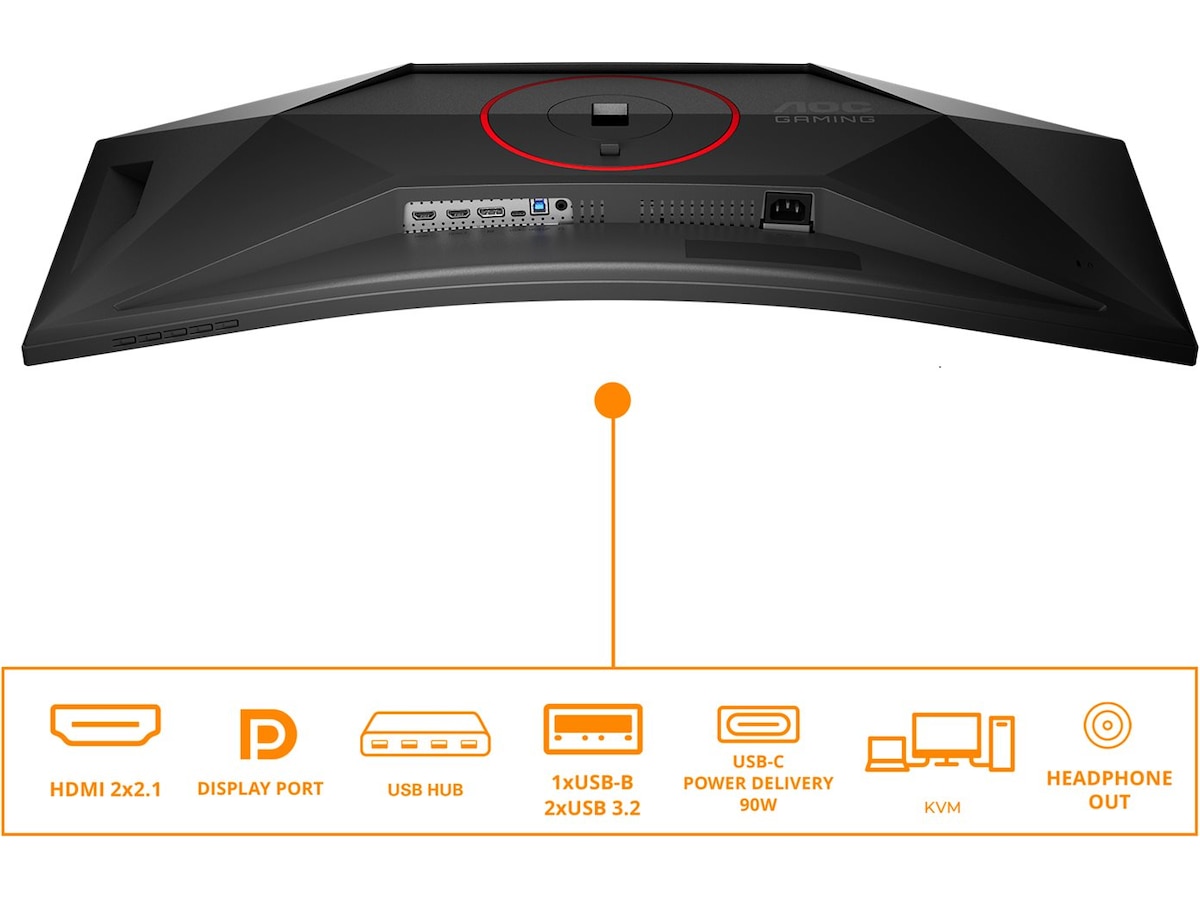 AOC 34" curved gamingskærm CU34G4ZCA Gamingskærme