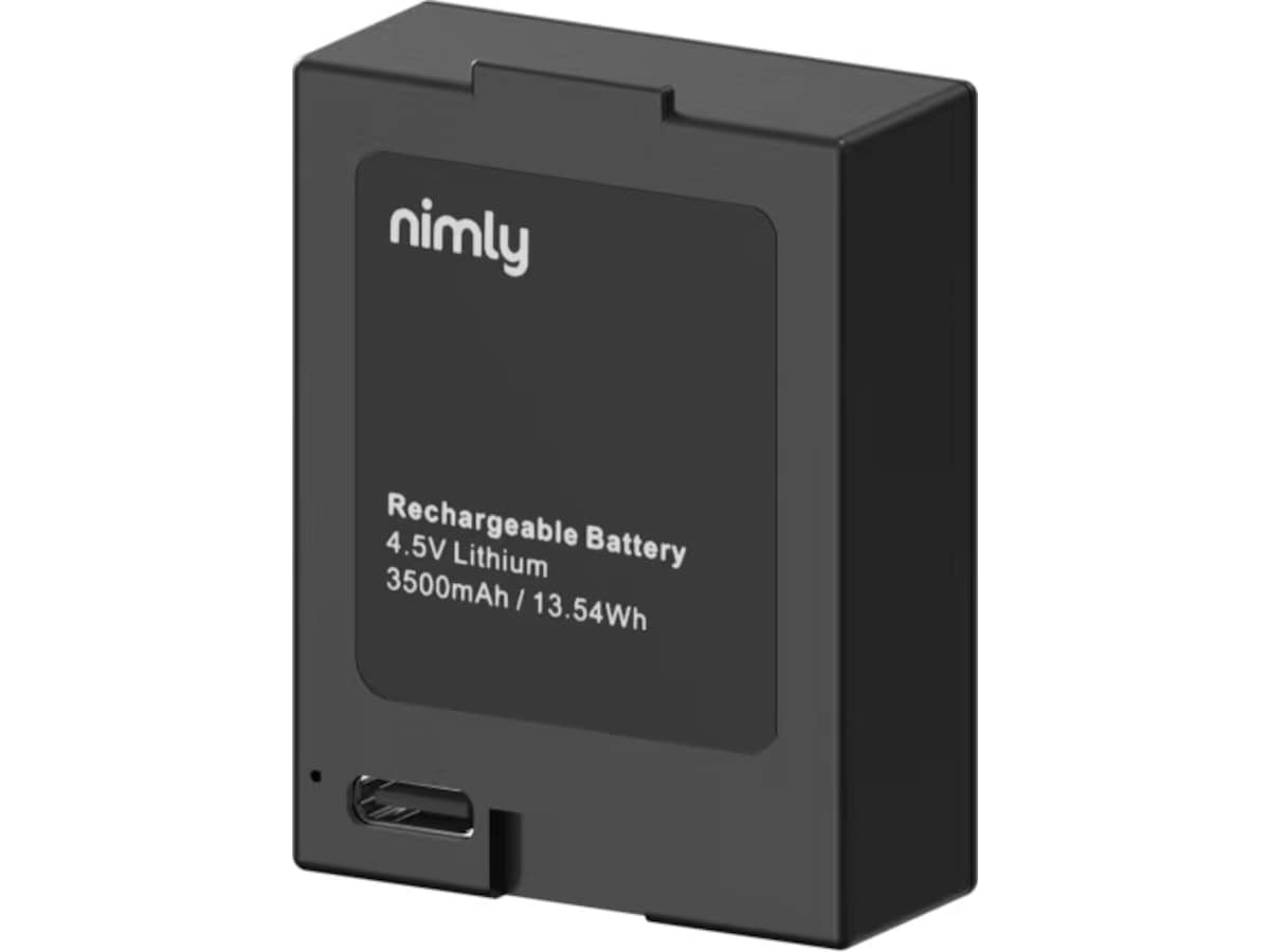 nimly Genopladeligt Batteri 4.5V 3500mAh USB-C Diverse sikkerhed