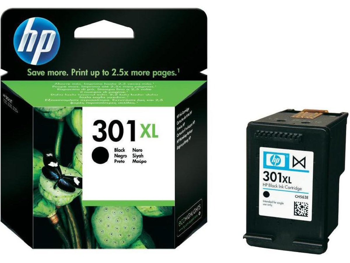 HP Blæk 301XL Sort Blækpatroner