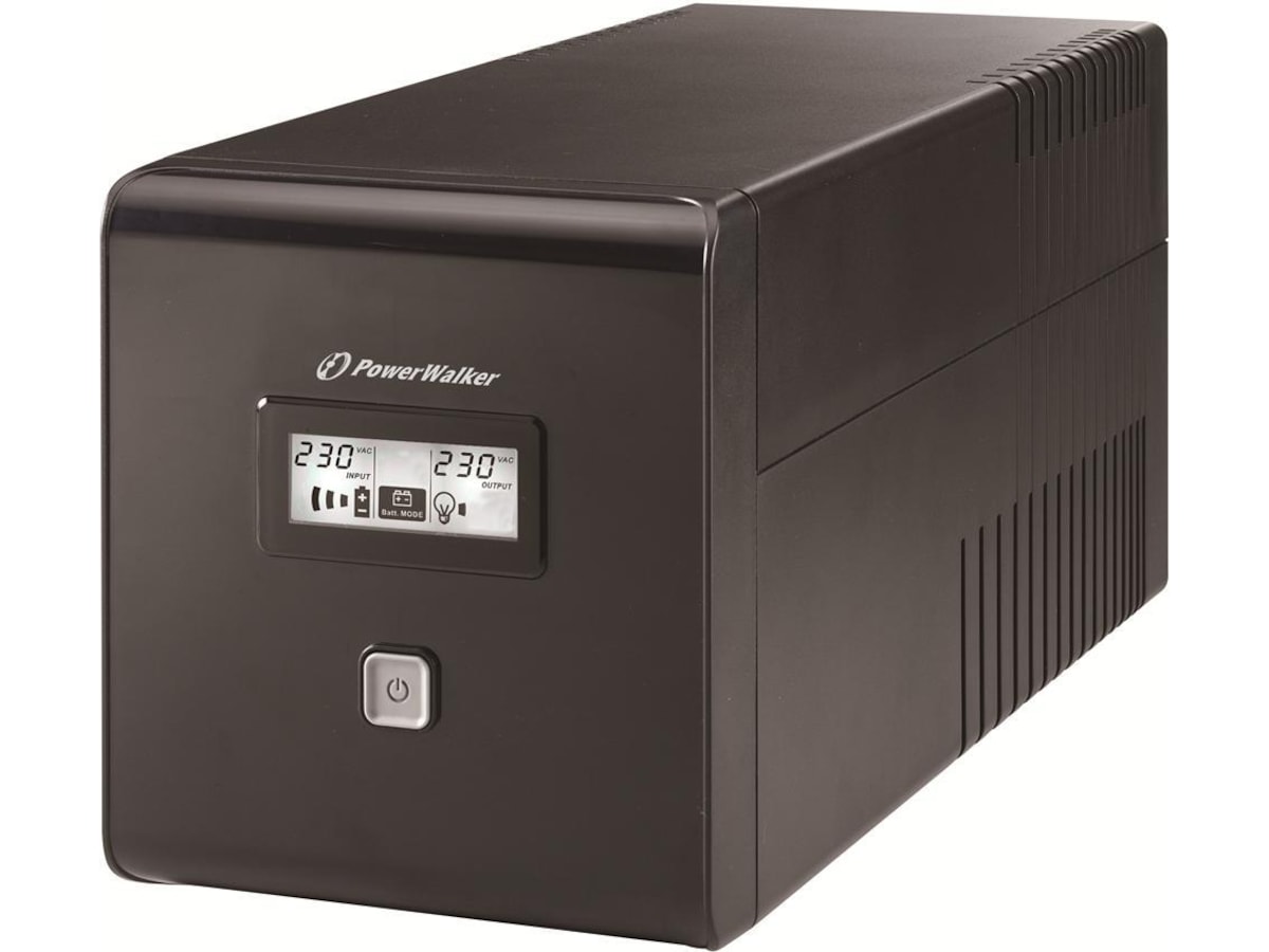 BlueWalker PW UPS VI 1000 LCD Schuko UPS og UPS-batteri