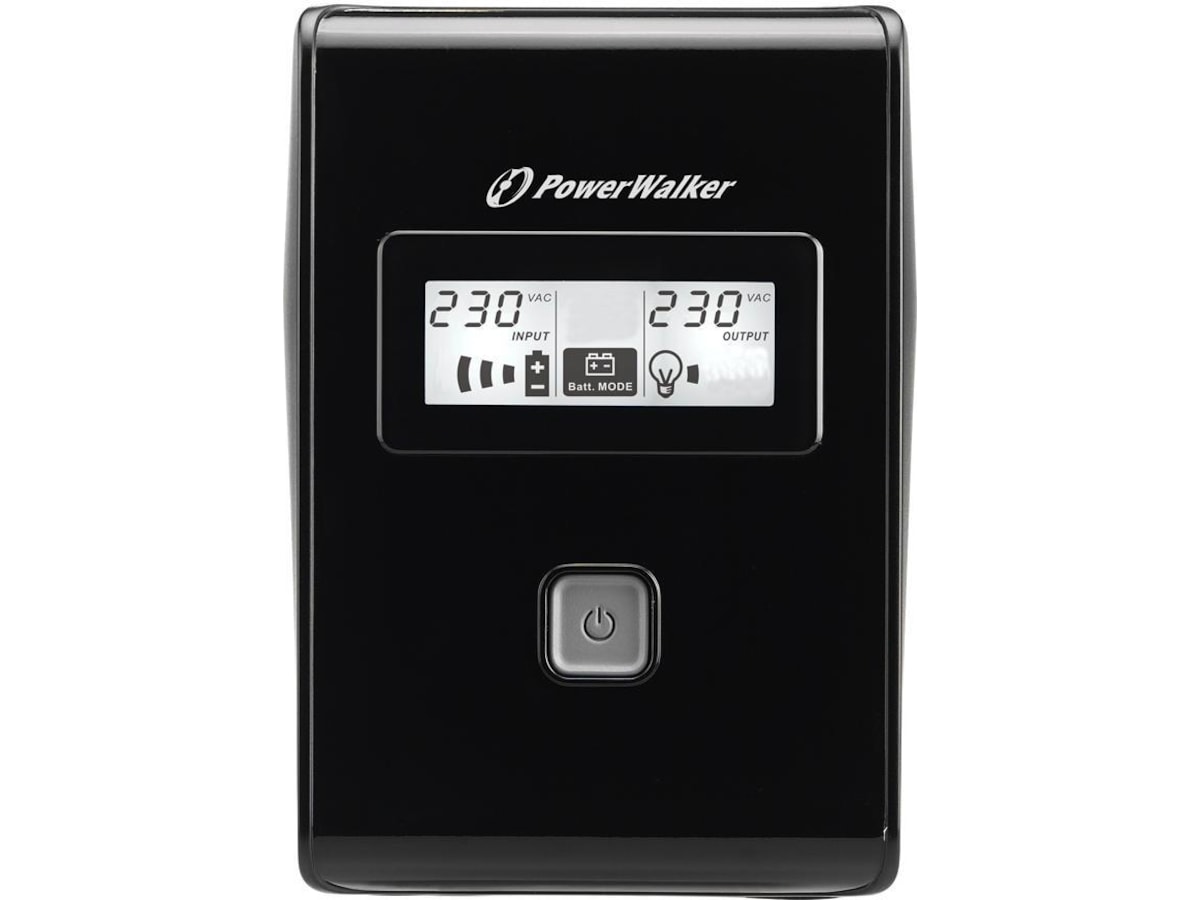 BlueWalker PW UPS VI 850 LCD Schuko UPS og UPS-batteri