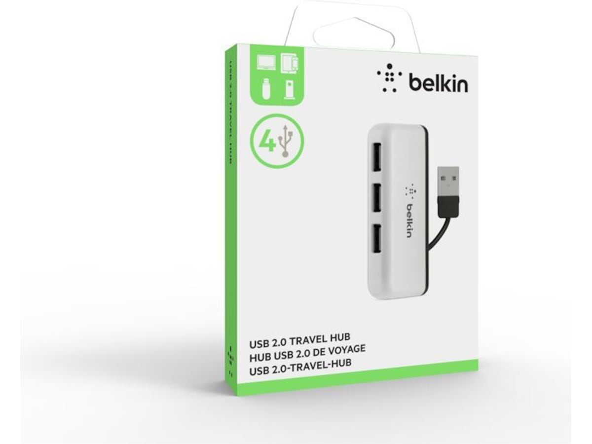 Belkin 4 port Travel-HUB Dockingstation og USB-hub