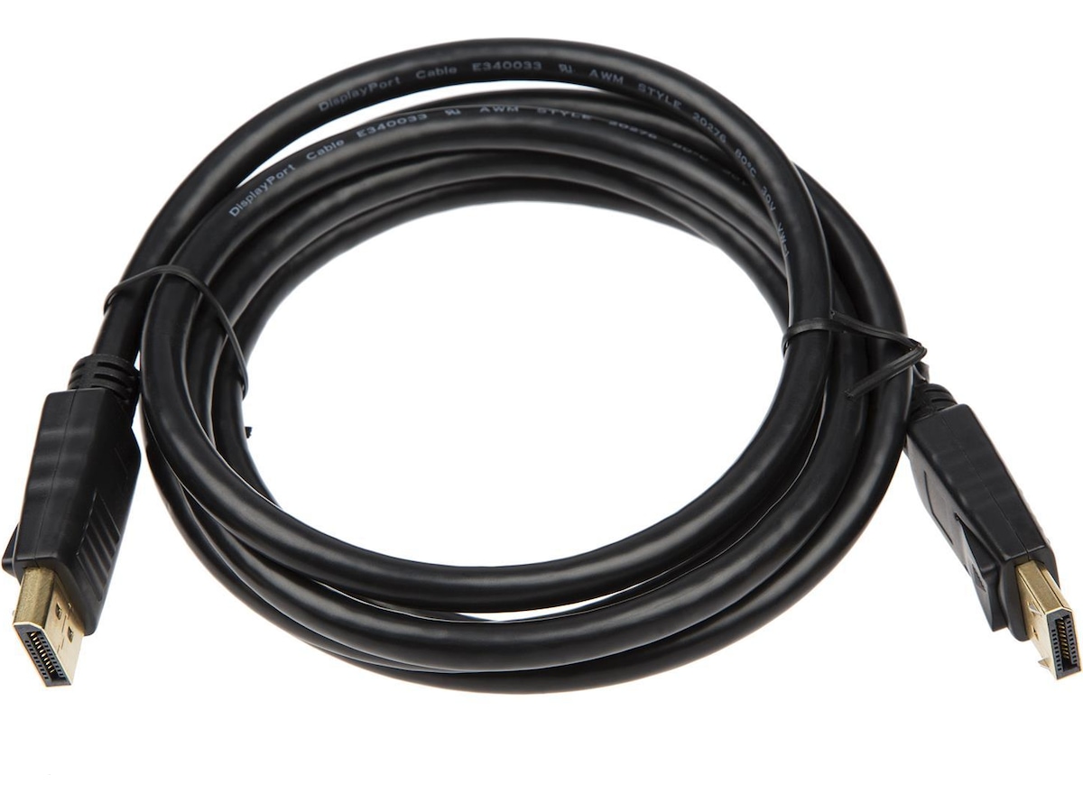 Displayport kabel 1m (sort) Monitor