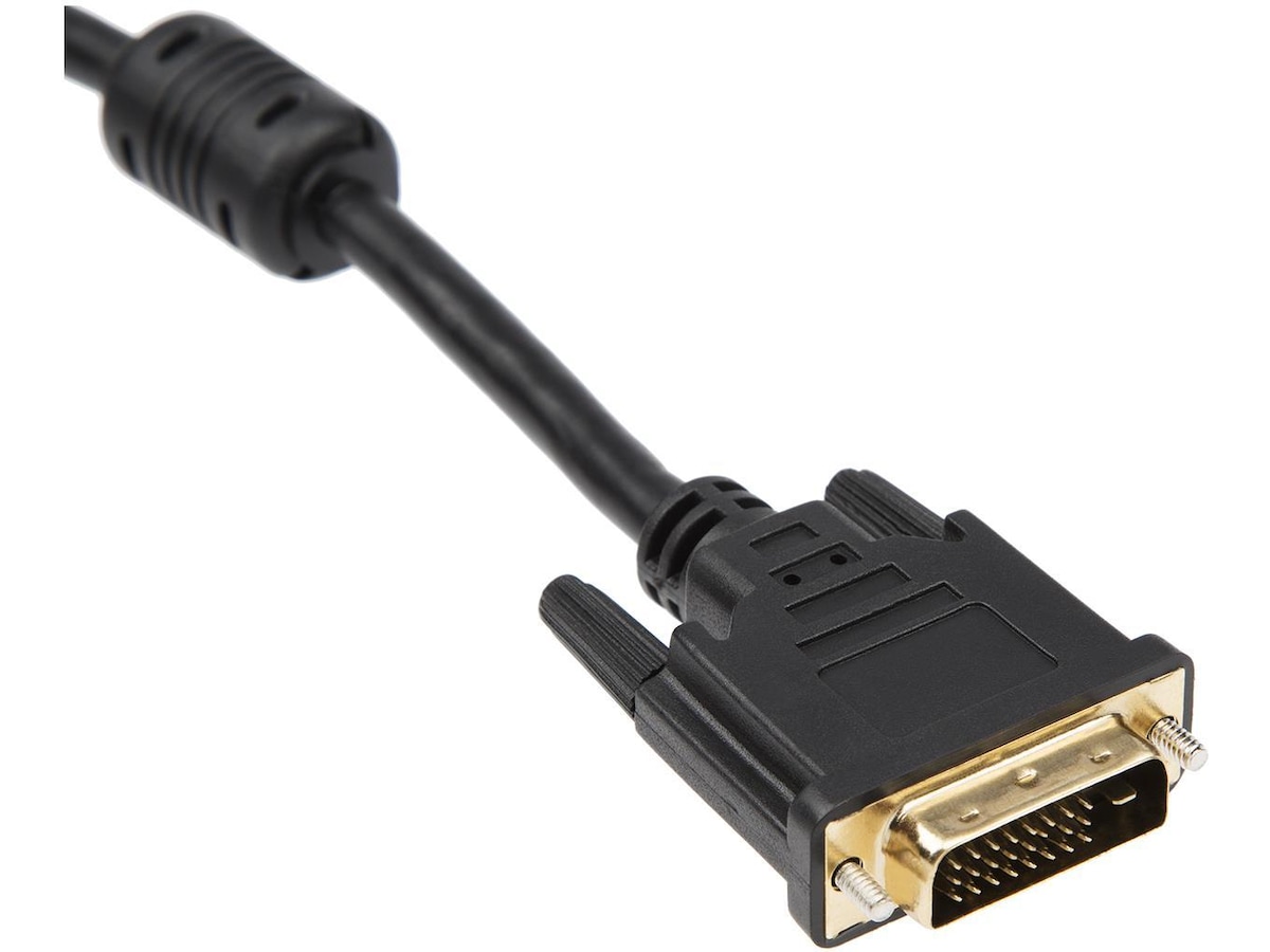 DVI-D kabel 2m (sort) Monitor