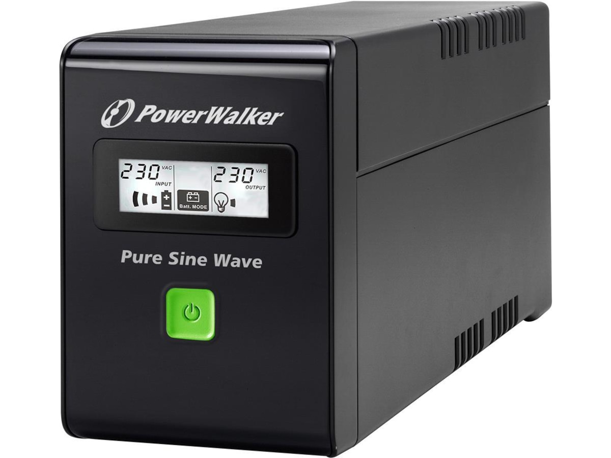 BlueWalker PW UPS VI 600 SW Schuko UPS og UPS-batteri