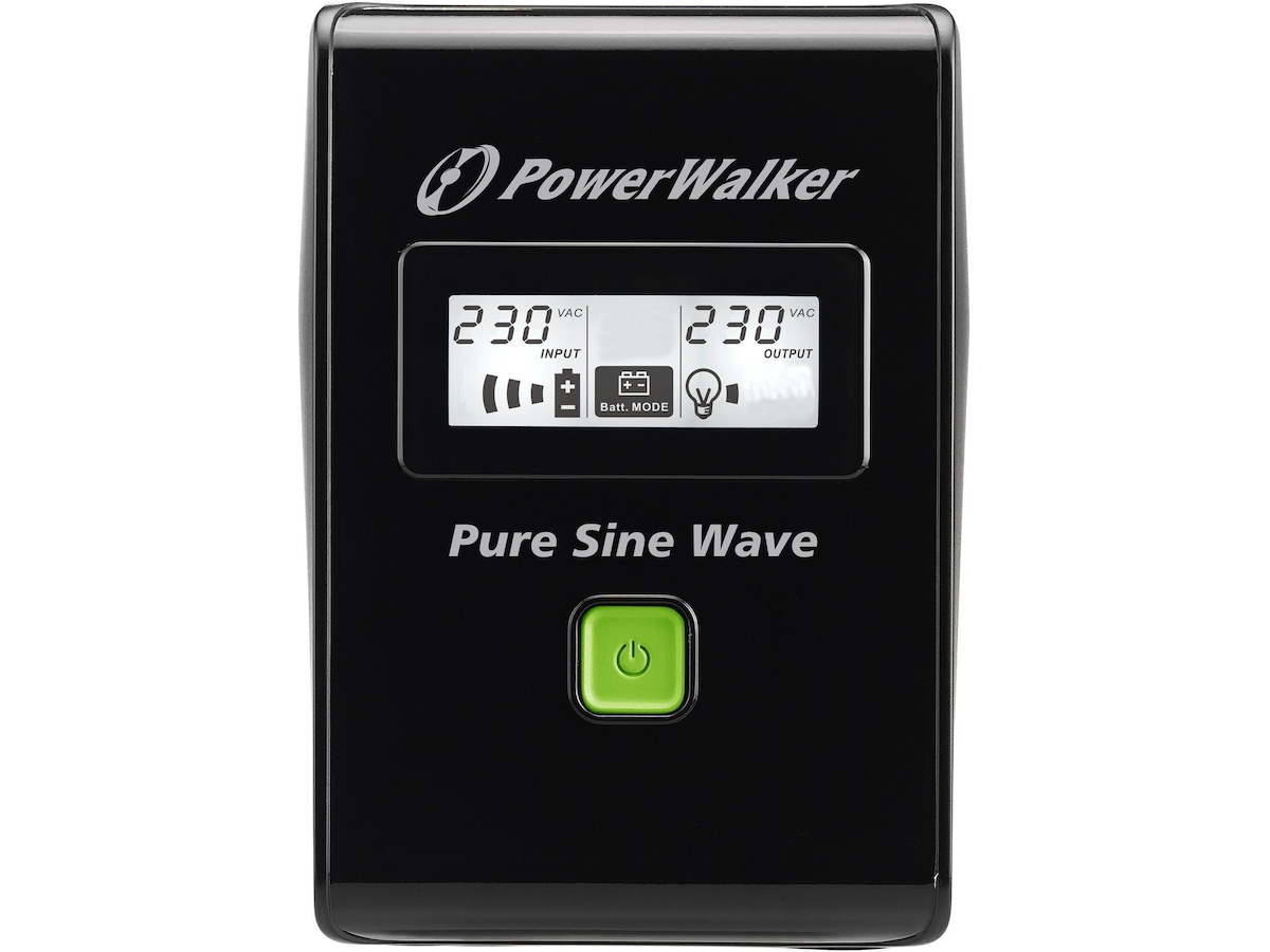 BlueWalker PW UPS VI 600 SW Schuko UPS og UPS-batteri