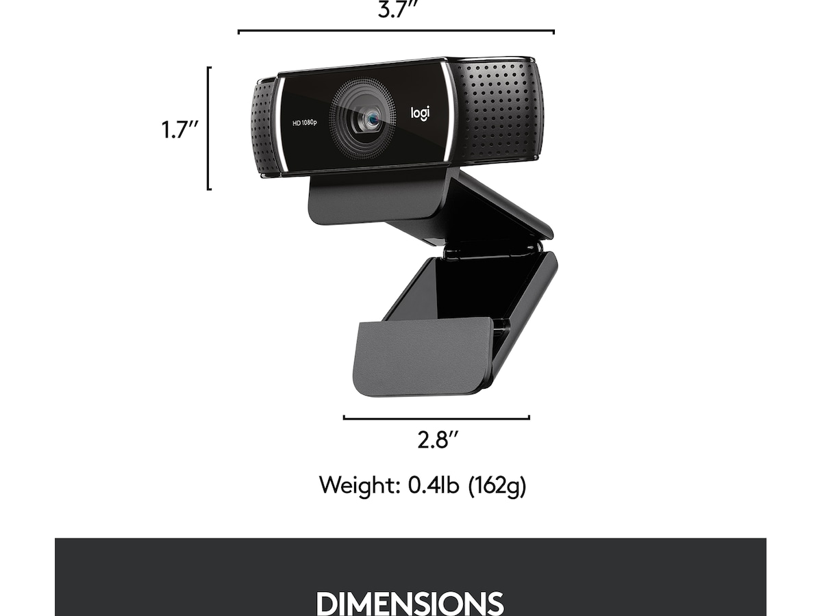 Logitech C922 30FPS 1080P Professional Streaming Webcam Webkameraer