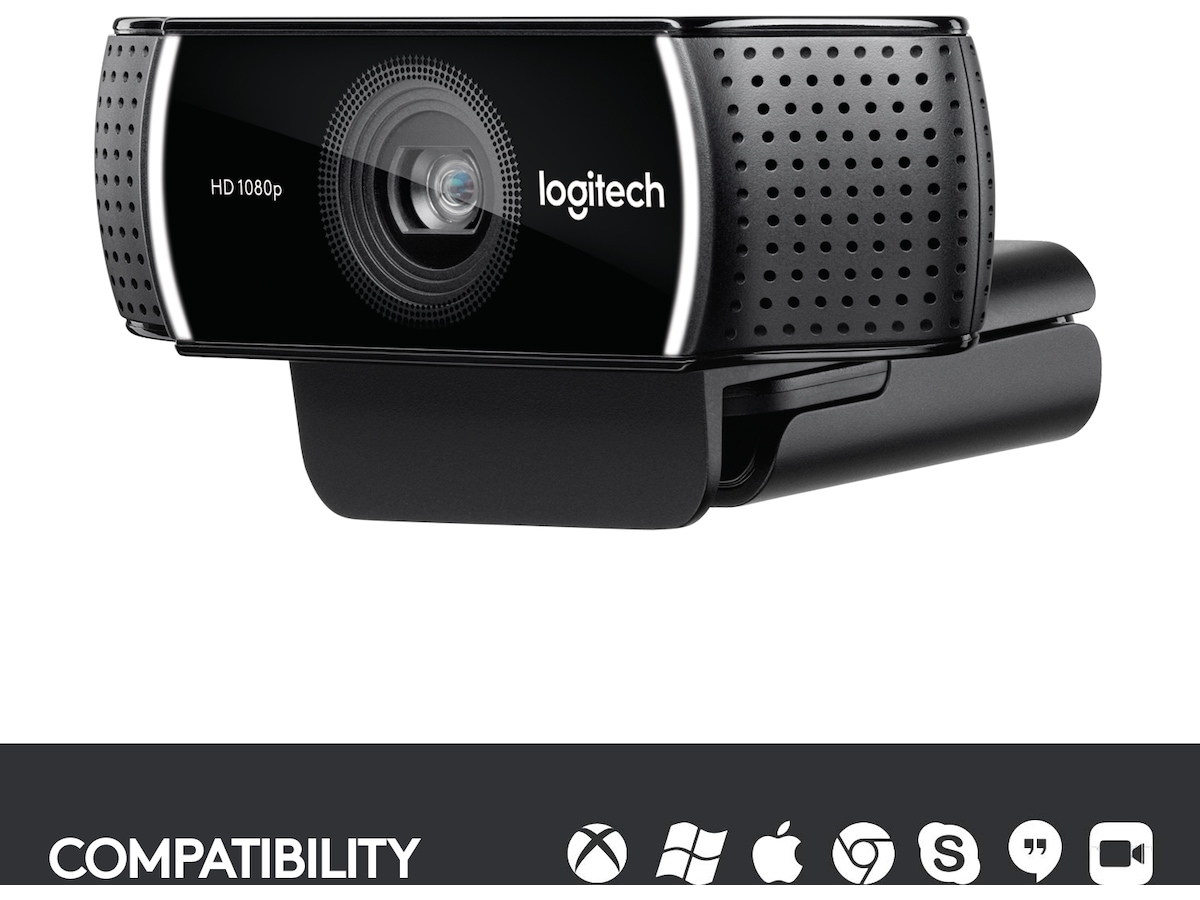 Logitech C922 30FPS 1080P Professional Streaming Webcam Webkameraer