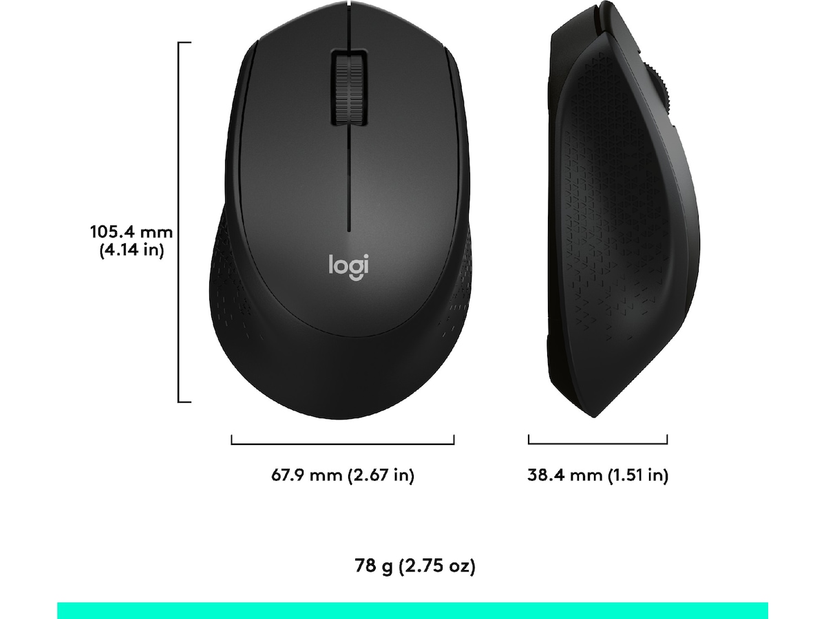 Logitech M330 Silent Plus trådløs Computermus (sort) Mus