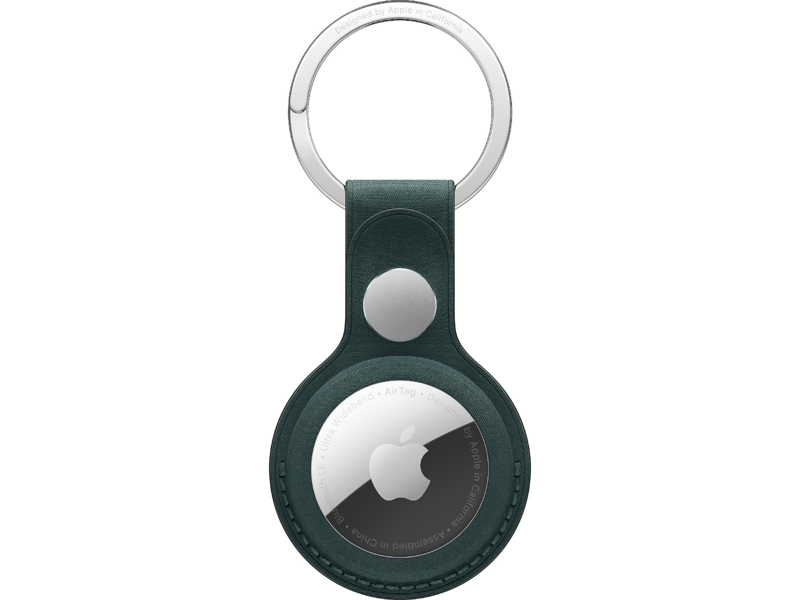 Apple AirTag FineWoven-nøglering (mørkegrøn) Bluetooth tracker & GPS