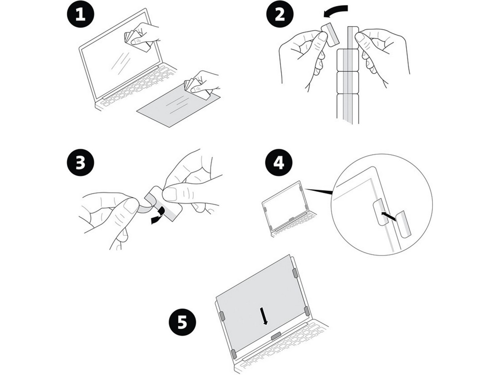 Kensington 14" aftageligt privacy skærmfilter Skærmbeskyttelse tablet
