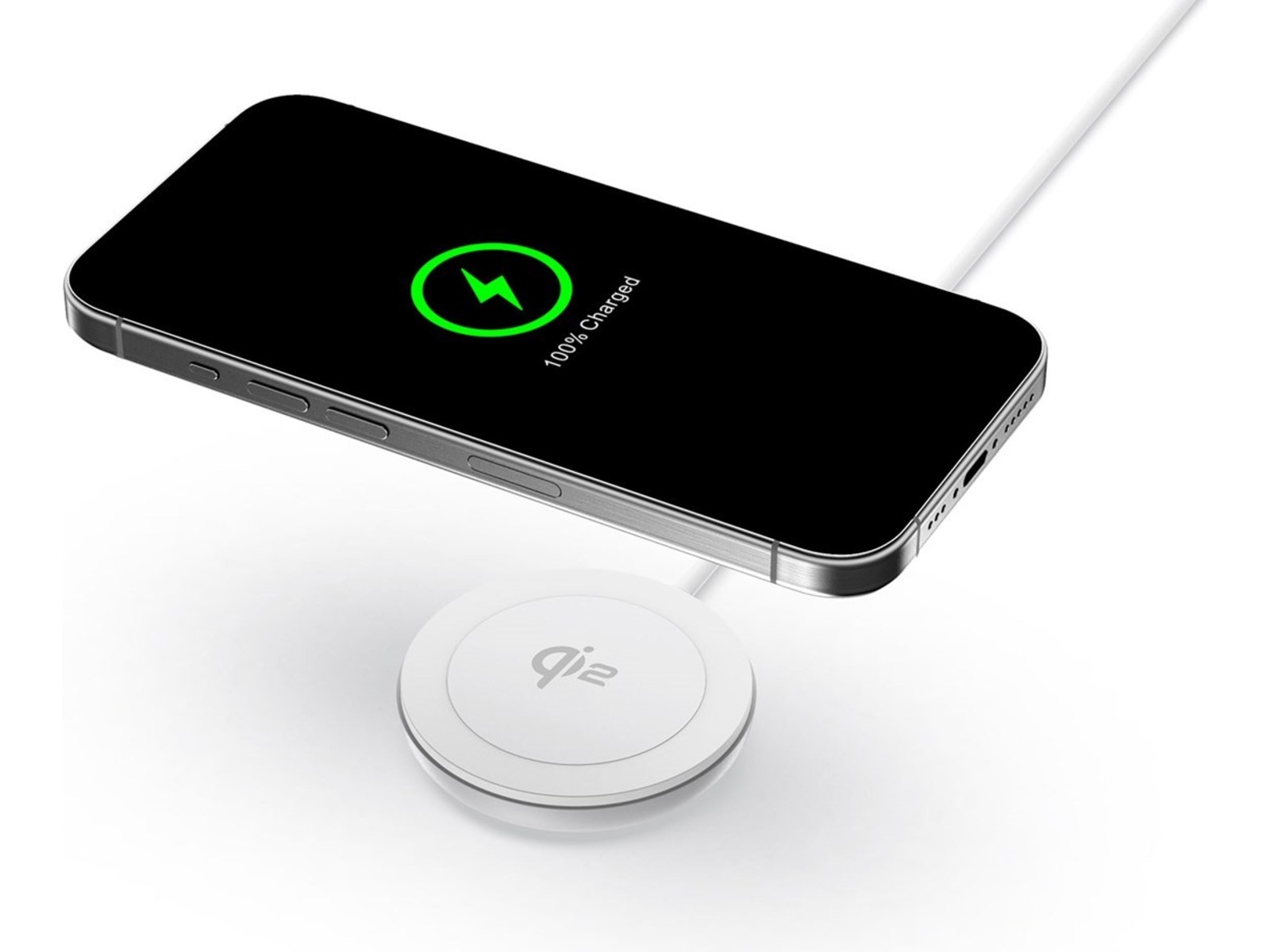 Andersson Qi2 15W Trådløs oplader (hvid) Trådløs oplader