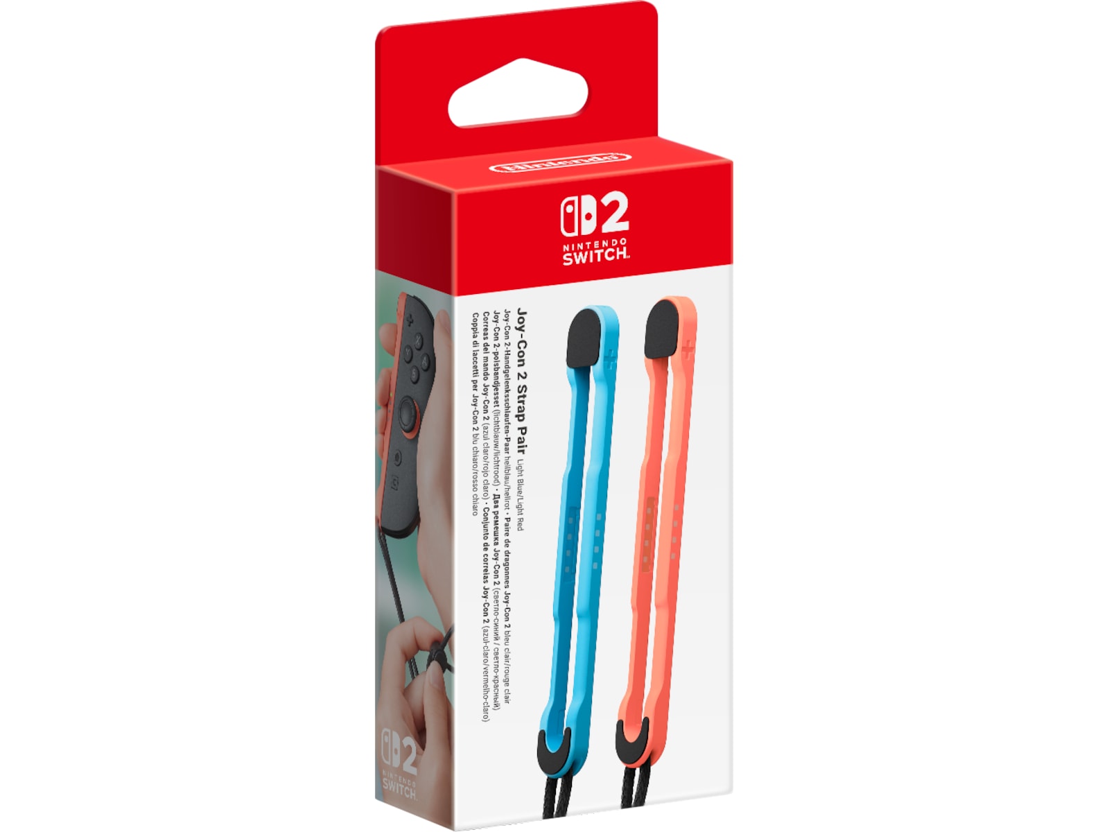 Nintendo Switch 2 Joy-Con 2 Strap pair (light blue/light red) Tilbehør til spilkonsoller