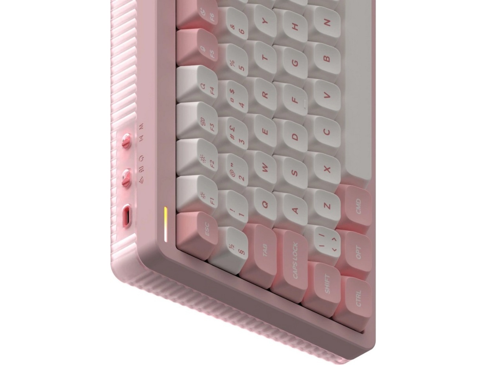 NuPhy Halo75 V2 trådløst gaming tastatur (Sakura Fizz/lemon switches) Gamingkeyboard