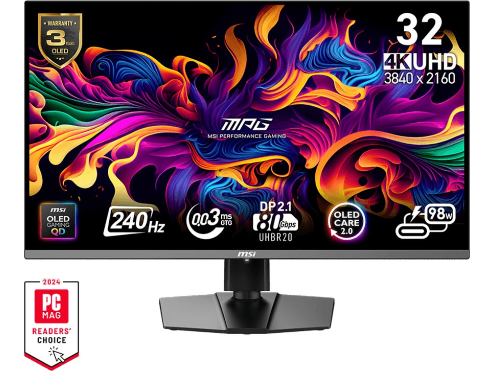 MSI 32" 4K gamingskærm 322URX Gamingskærme