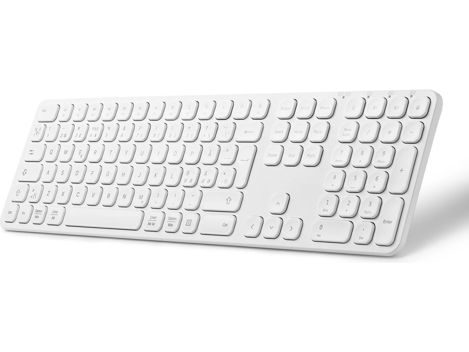 Andersson WSK-M3000 Tastatur og mus (hvid) Mus & keyboards -kombinasjonspakker