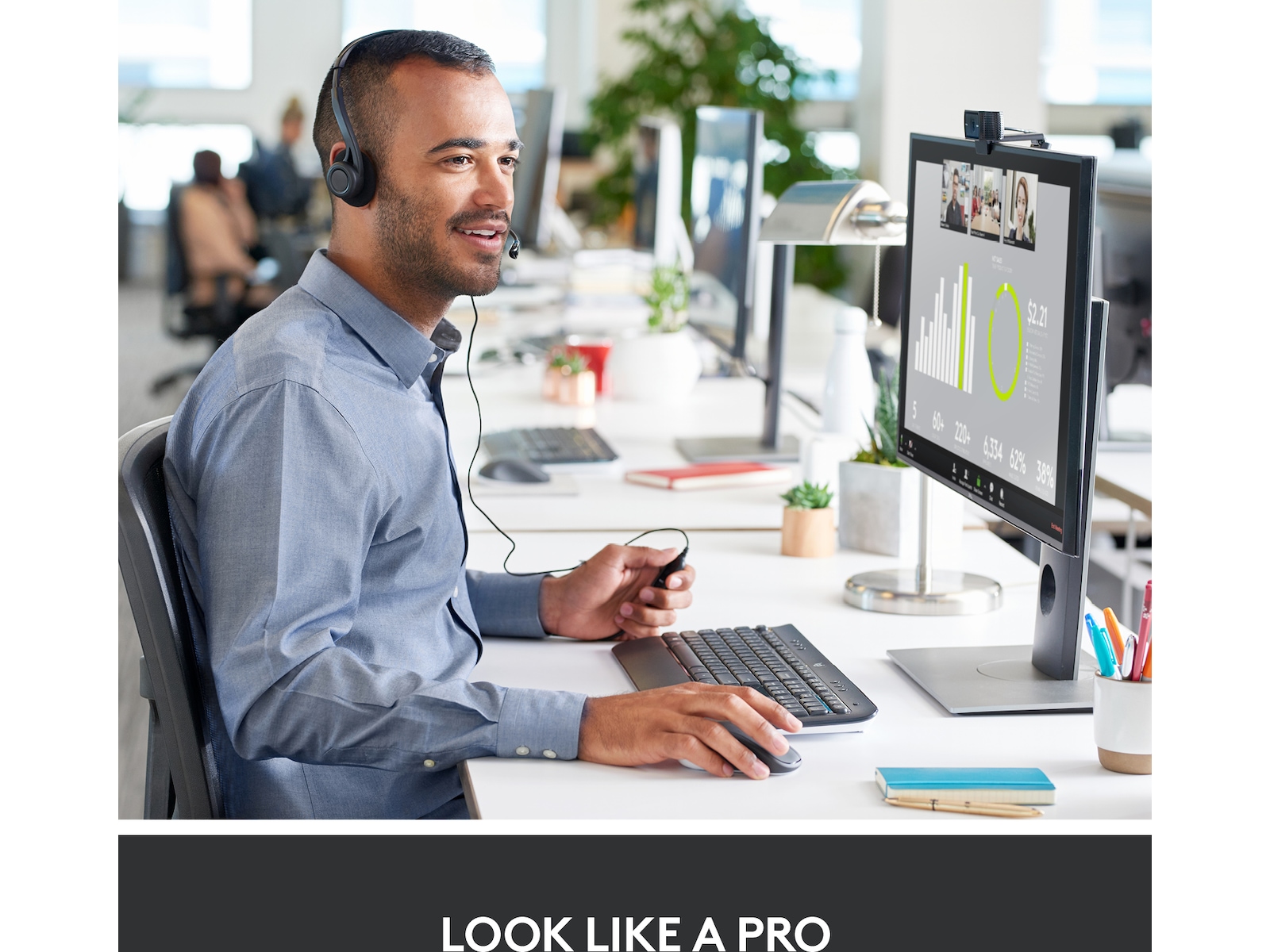 Logitech C920s PRO HD Webkamera Webkameraer