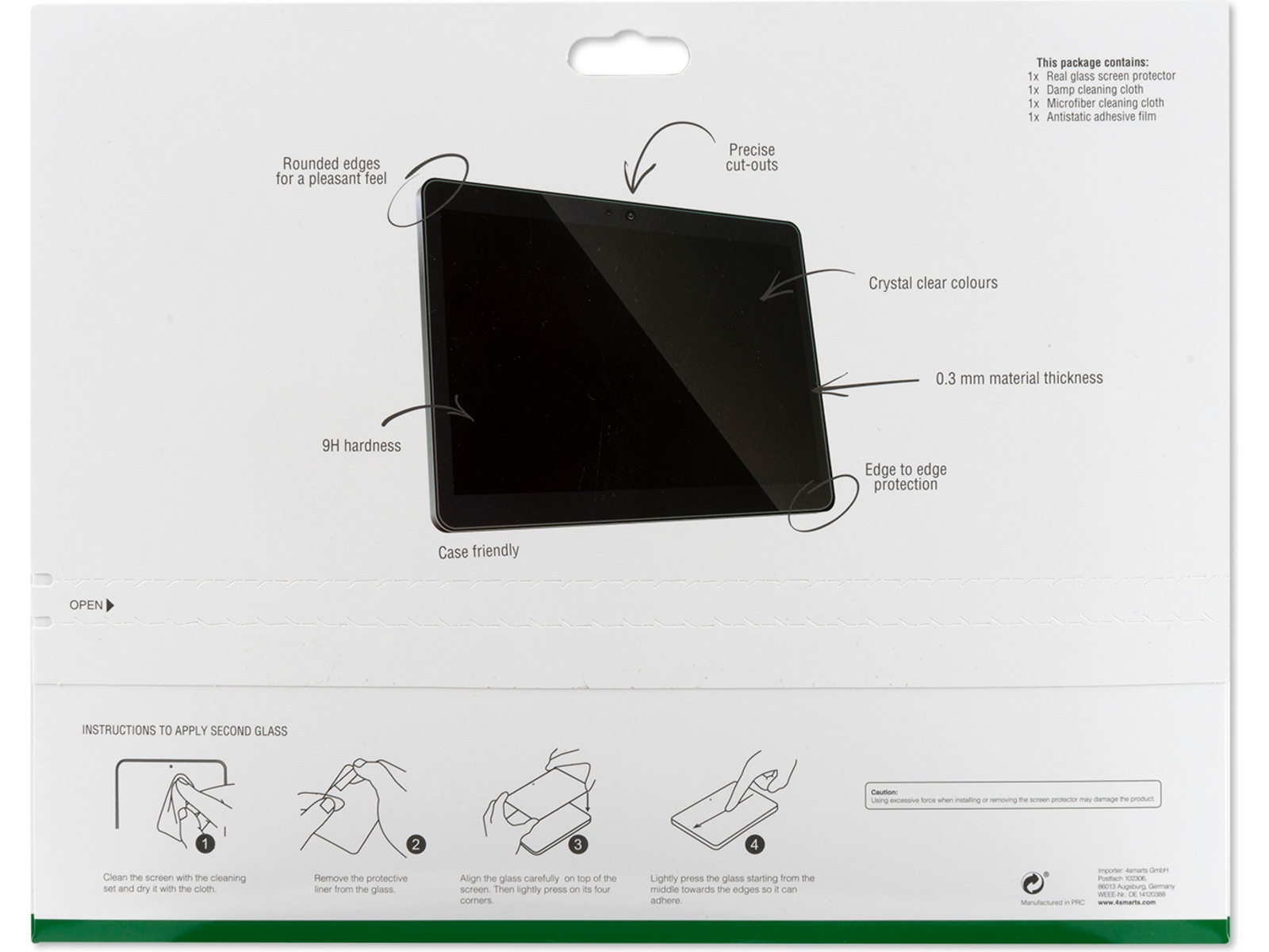 4smarts Galaxy Tab Active 3 Skærmbeskytter Skærmbeskyttelse tablet