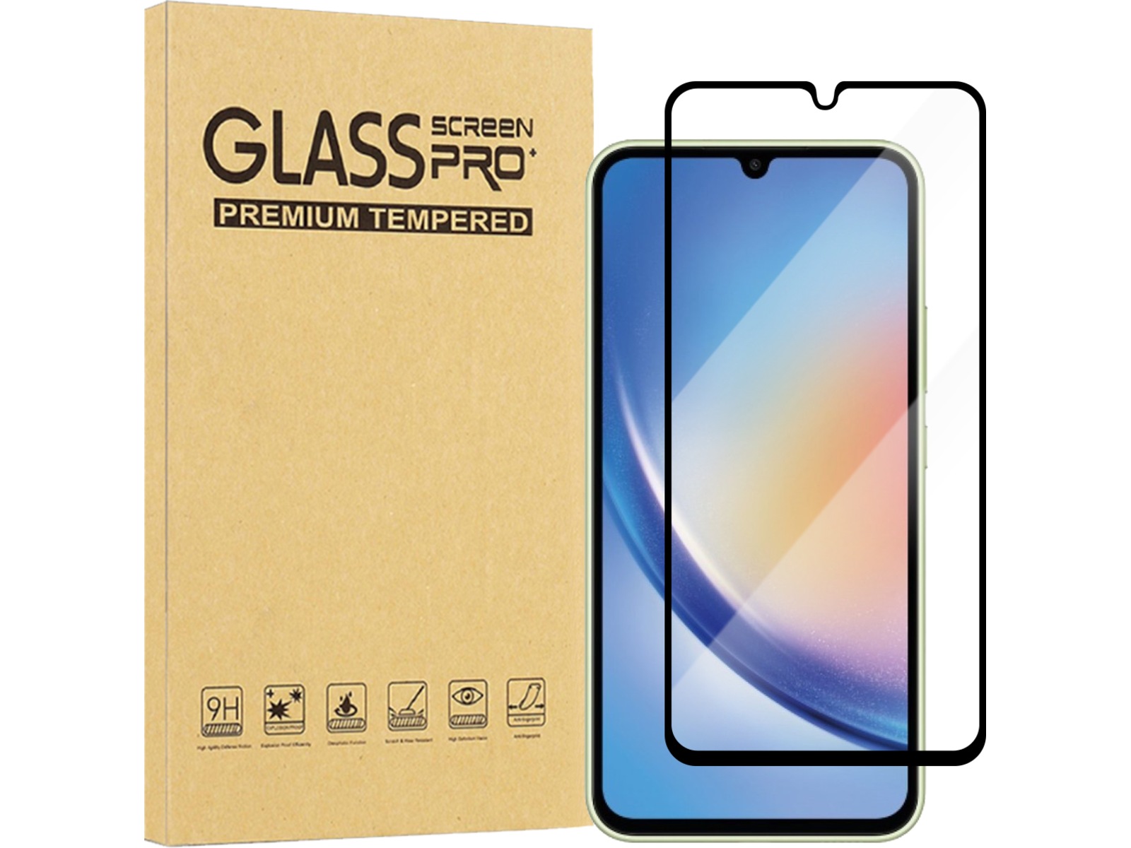 iiglo Galaxy A34 5G Skærmbeskyttelse Skærmbeskyttelse mobiltelefon