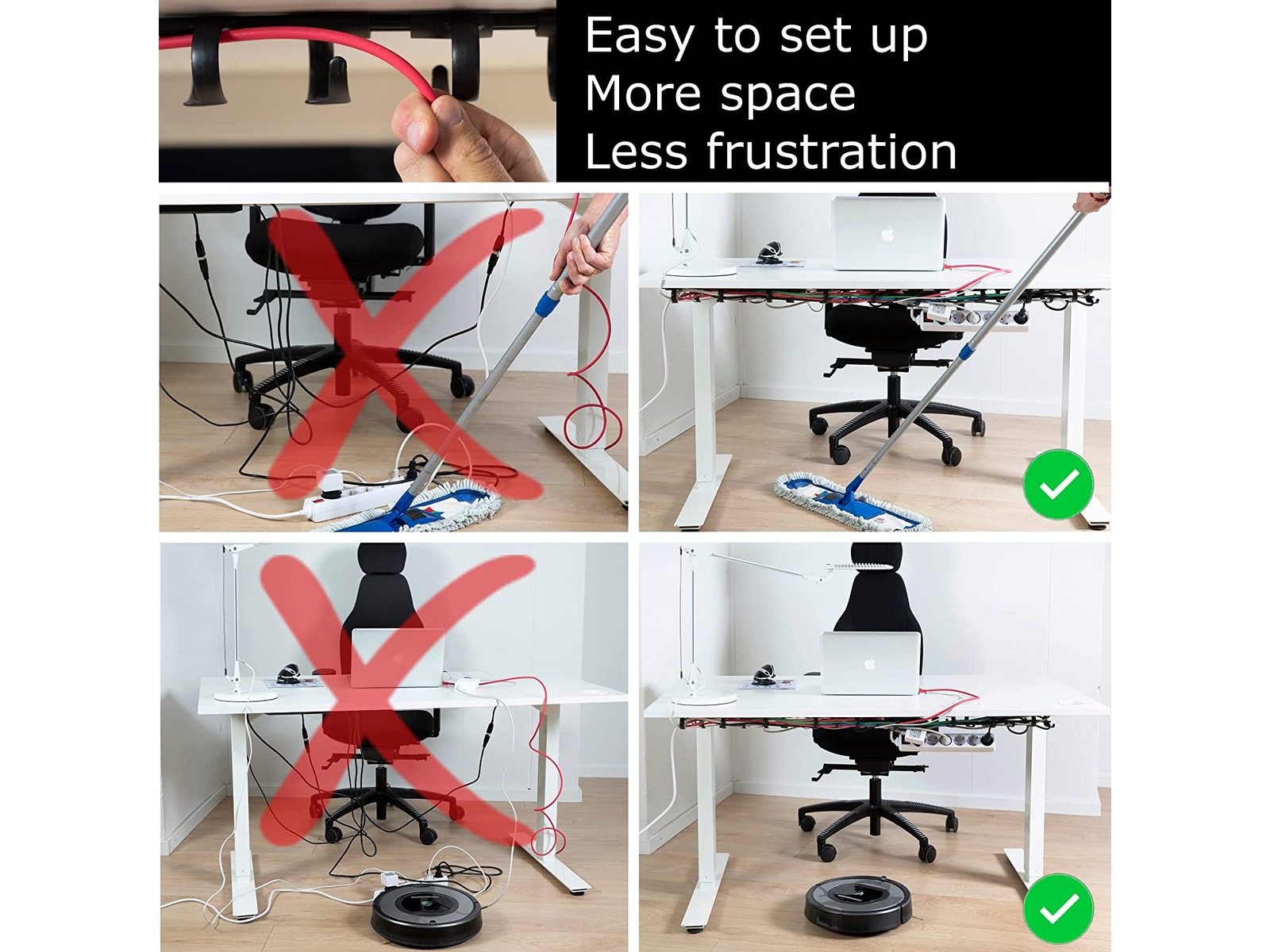 Kenson RIB 38cm Kabelholder (3pk) Arbejdssted – tilbehør