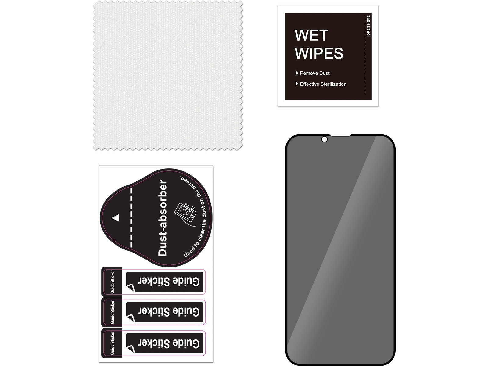 iiglo iPhone 17e /16e / 14 / 13 / 13 Pro 3D Privacy Skærmbeskytter Skærmbeskyttelse mobiltelefon