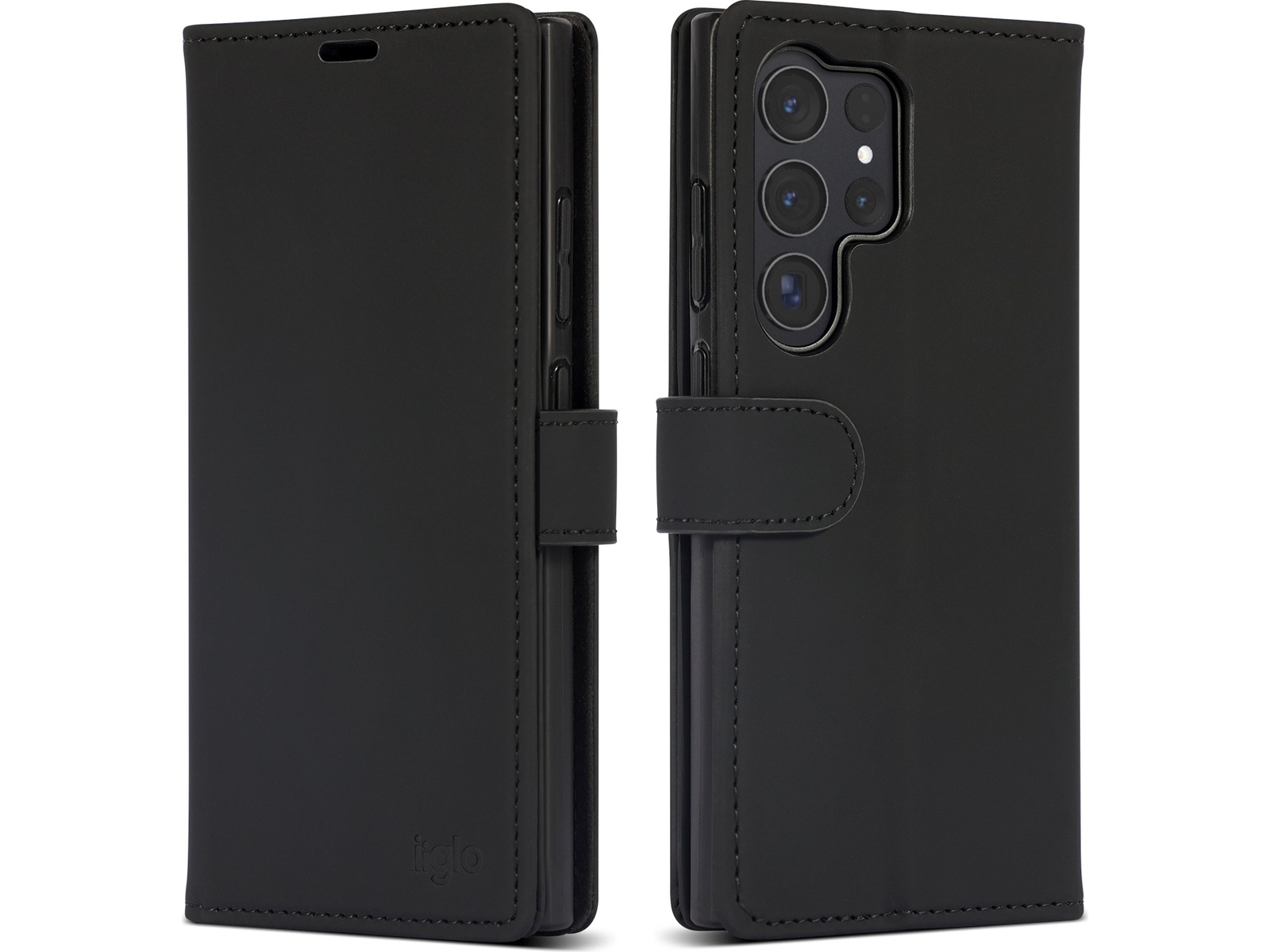 iiglo Galaxy S24 Ultra Wallet Cover (sort) Mobilcover