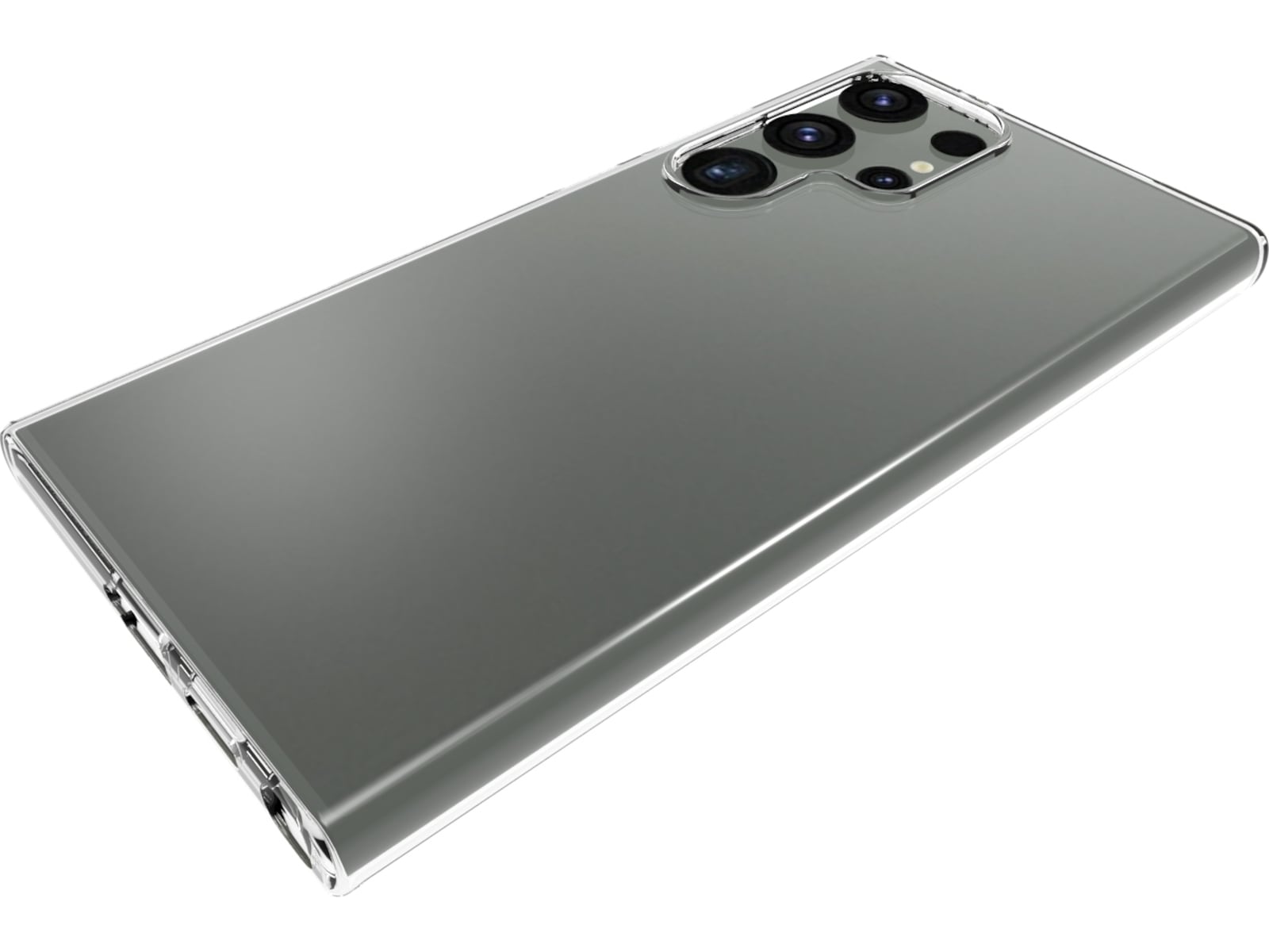 iiglo Galaxy S24 Ultra Silikone cover (gennemsigtig) Mobilcover