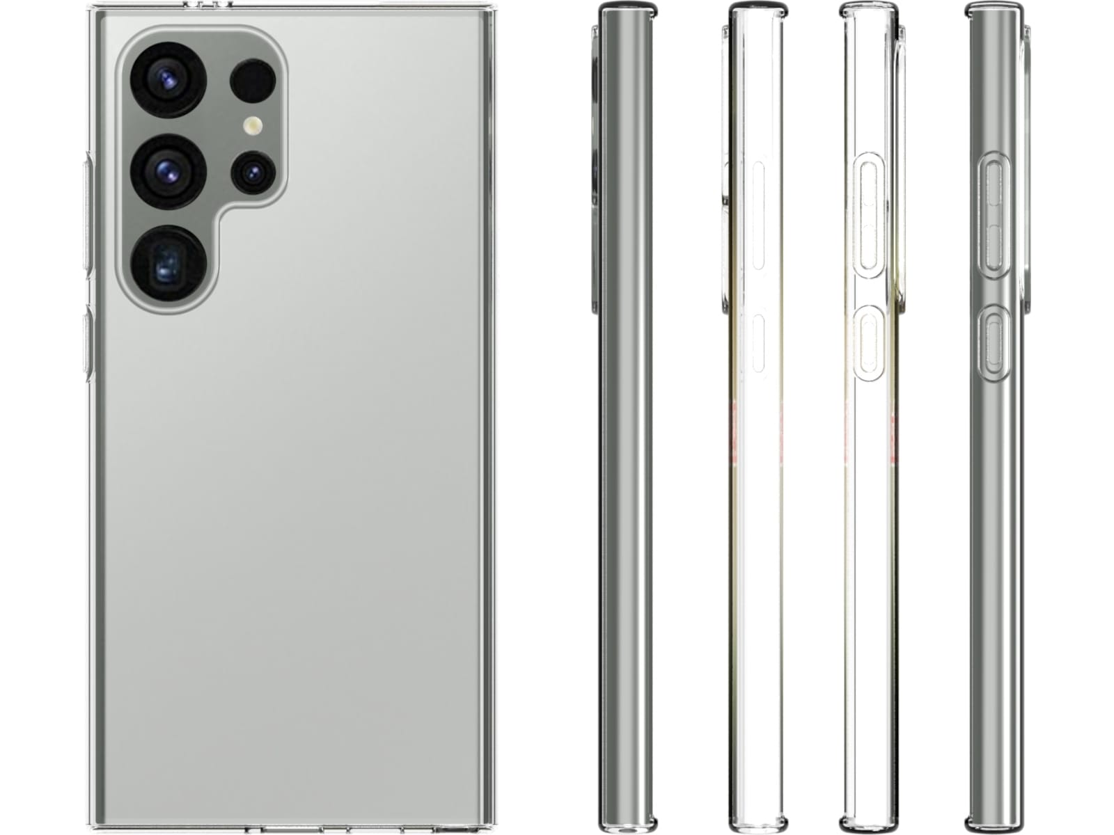 iiglo Galaxy S24 Ultra Silikone cover (gennemsigtig) Mobilcover