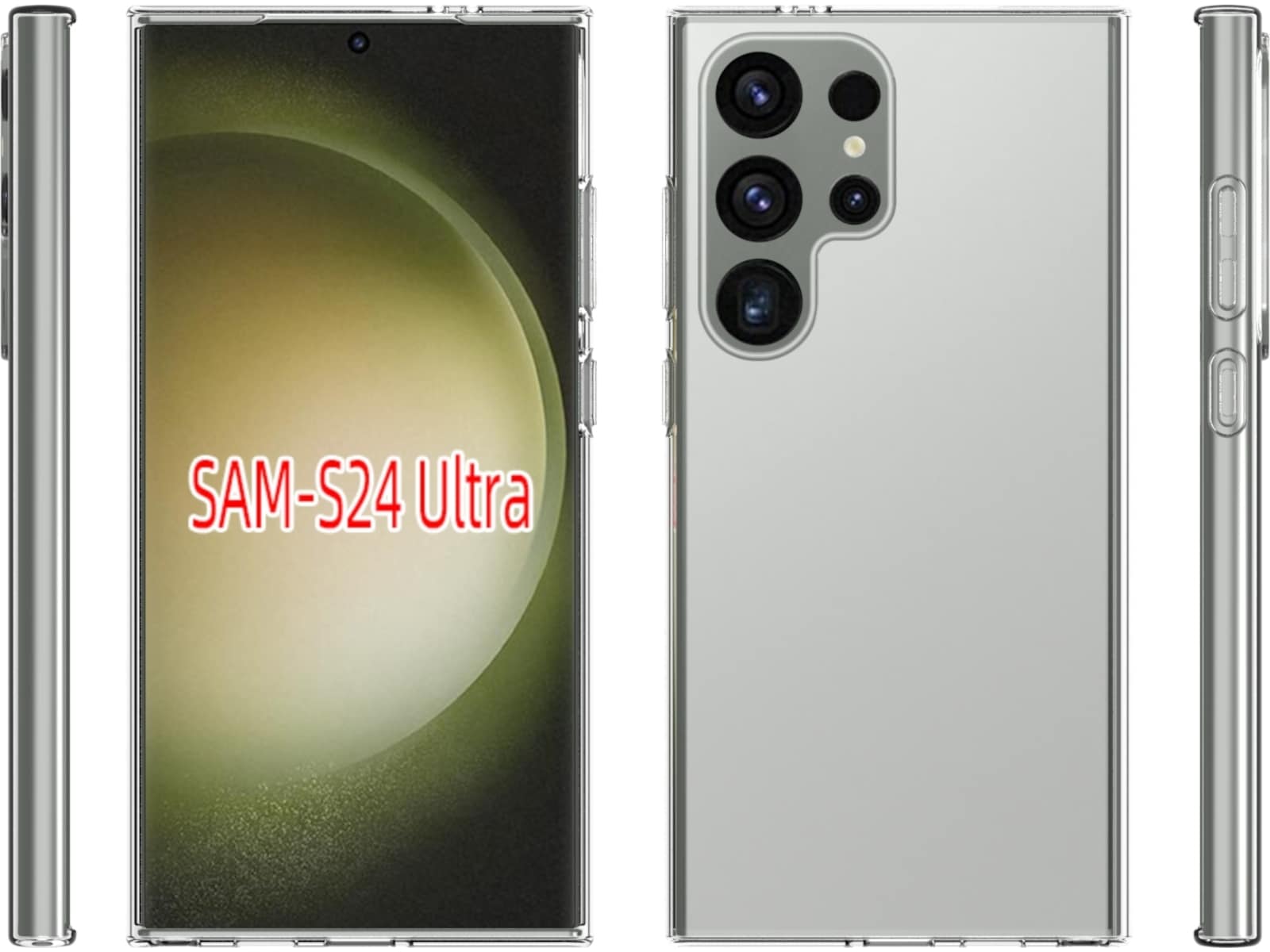 iiglo Galaxy S24 Ultra Silikone cover (gennemsigtig) Mobilcover