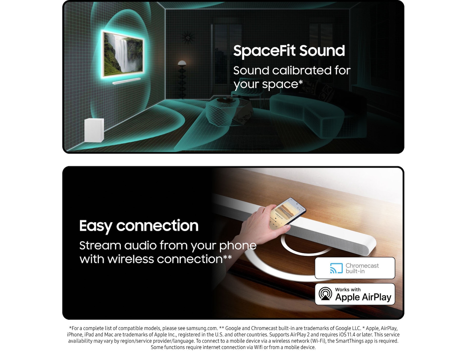 Samsung HW-S711D soundbar med subwoofer (hvid) Soundbars