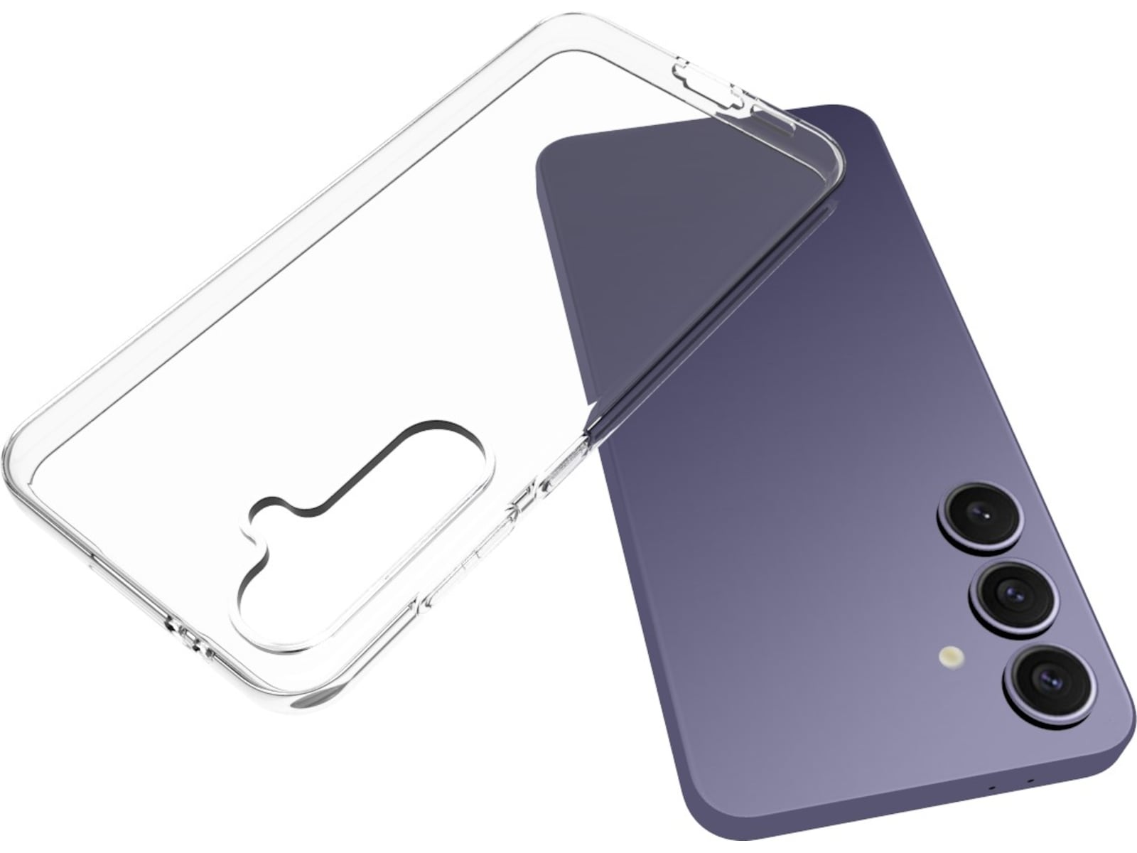 iiglo Galaxy S24 FE Silikone coverr (gennemsigtig) Mobilcover