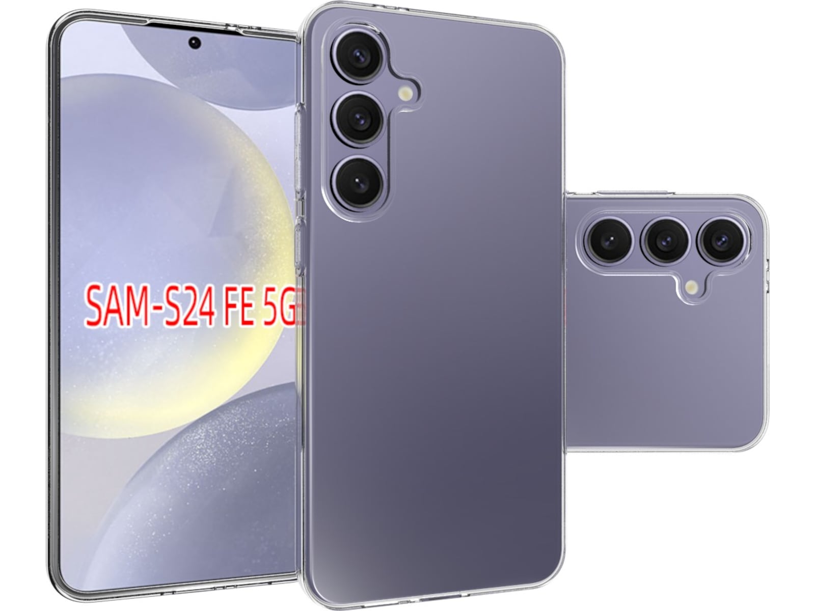 iiglo Galaxy S24 FE Silikone coverr (gennemsigtig) Mobilcover