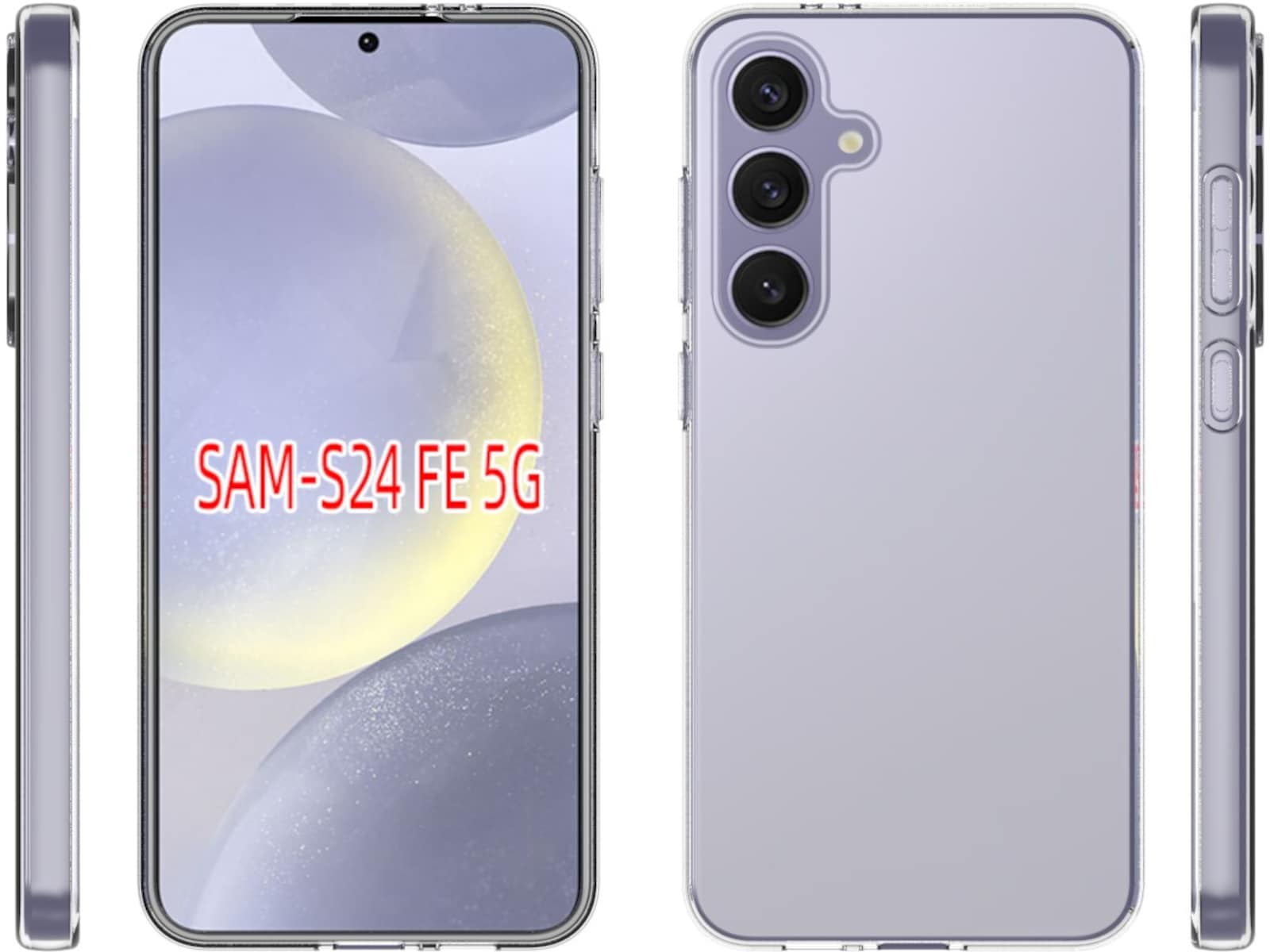 iiglo Galaxy S24 FE Silikone coverr (gennemsigtig) Mobilcover