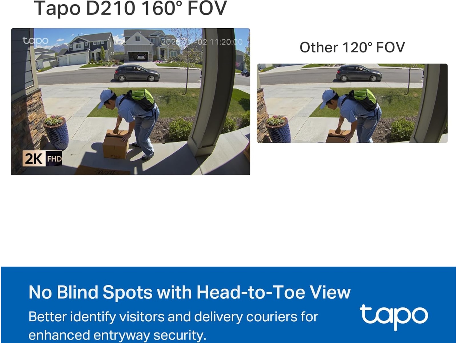 TP-Link Tapo D210 dørklokkekamera Dørklokker